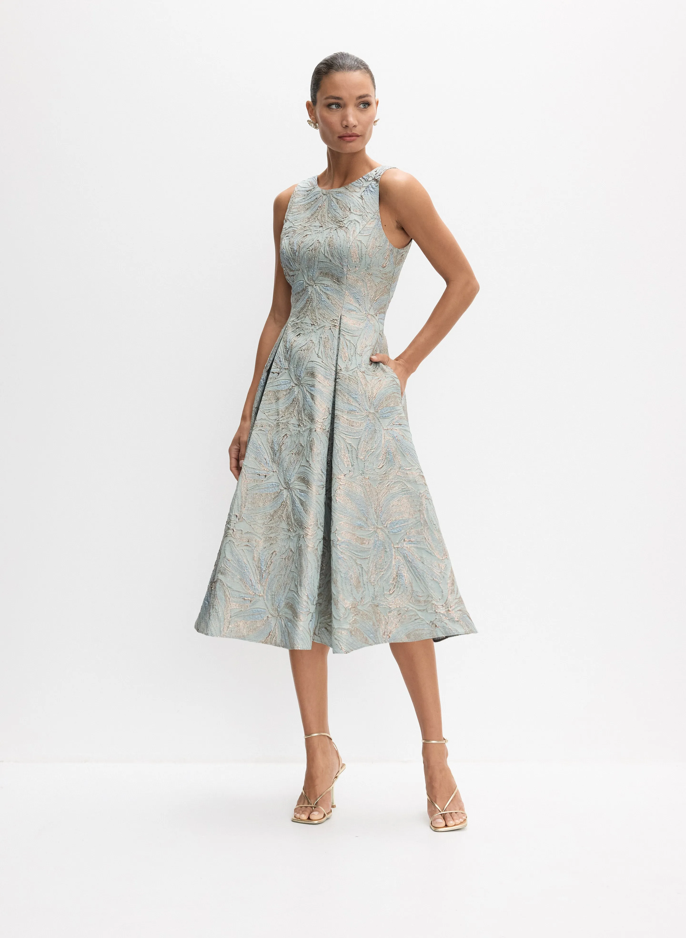 Alex Evenings - Floral Jacquard Dress sold by Melanie Lyne