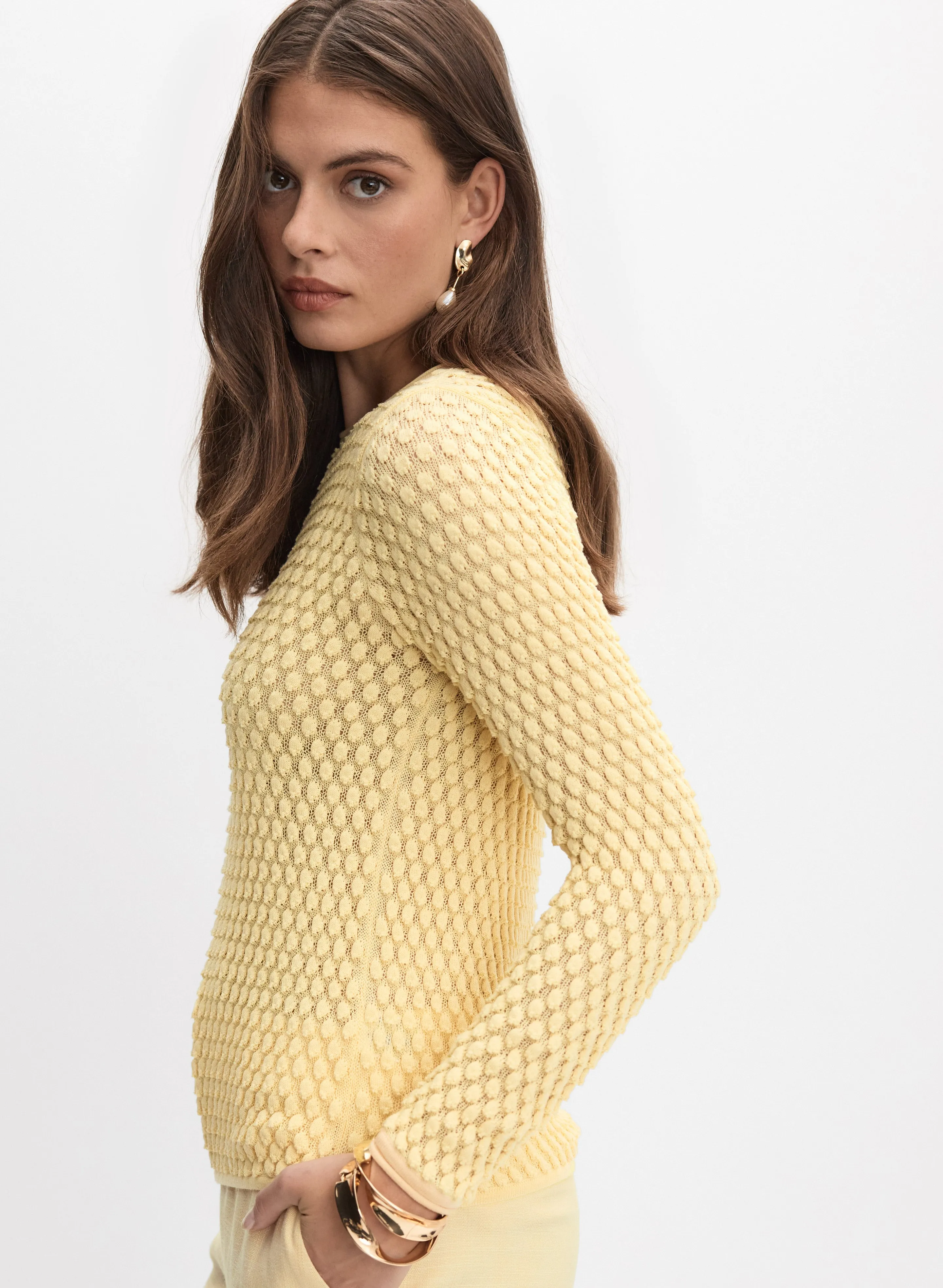 Popcorn Stitch Pullover sold by Melanie Lyne product image thumbnail 2