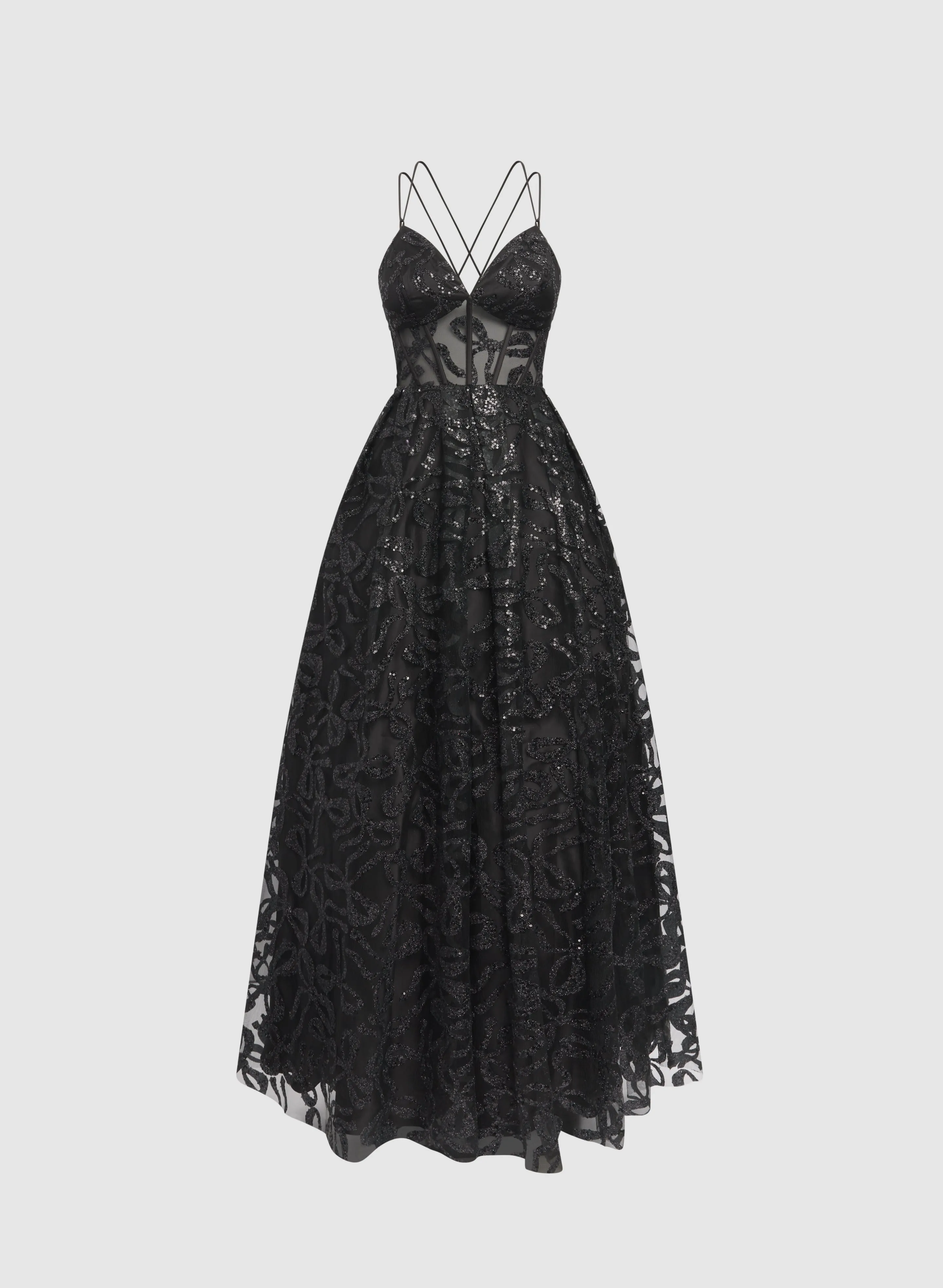 Glitter Tulle Ballgown Dress sold by Melanie Lyne product image thumbnail 5