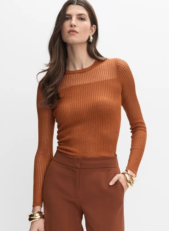 Sheer Insert Pullover made by Melanie Lyne
