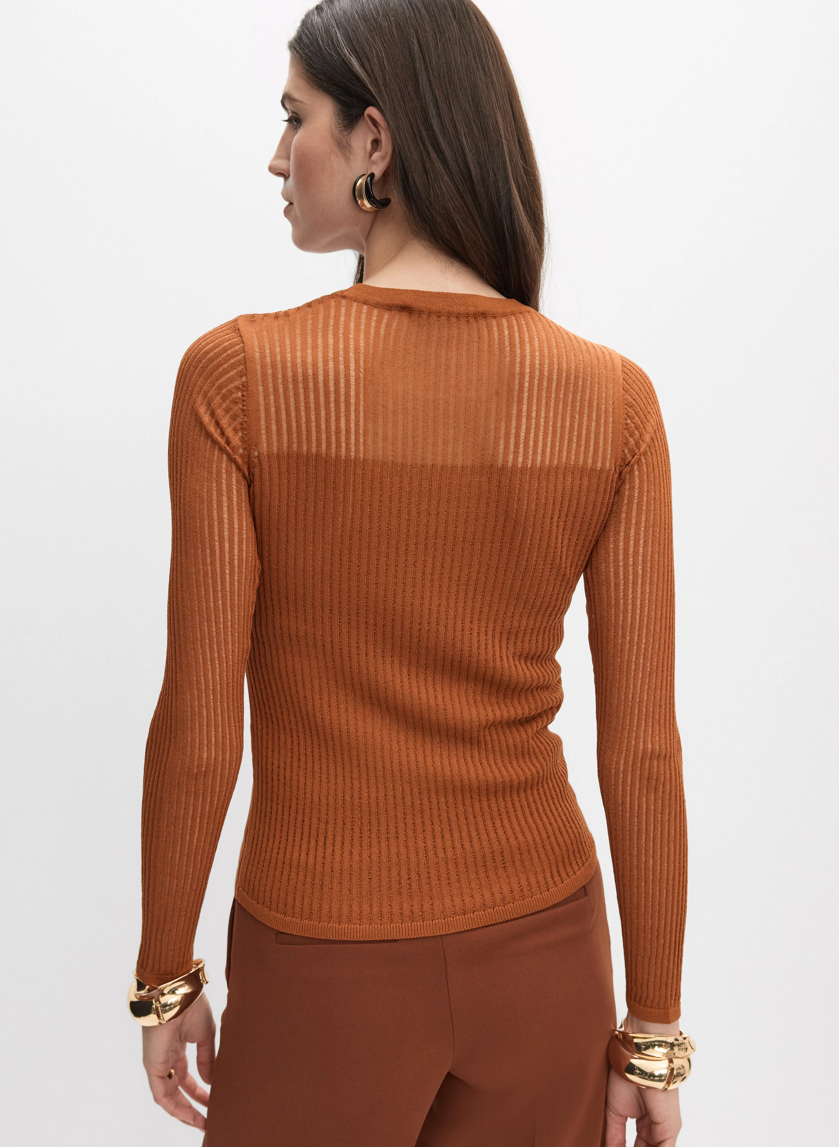 Sheer Insert Pullover sold by Melanie Lyne product image thumbnail 4