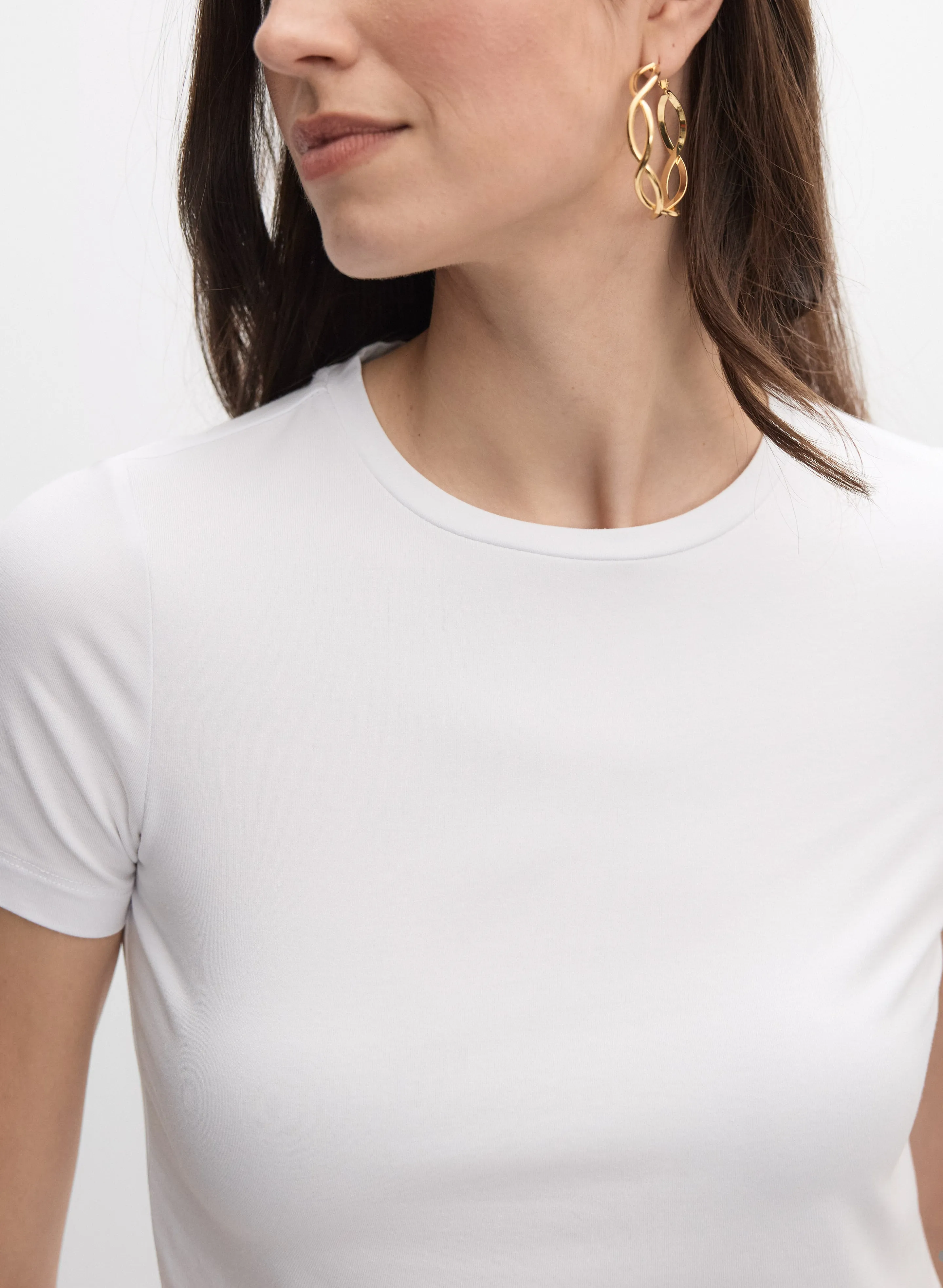 Crew Neck T-Shirt sold by Melanie Lyne product image thumbnail 2