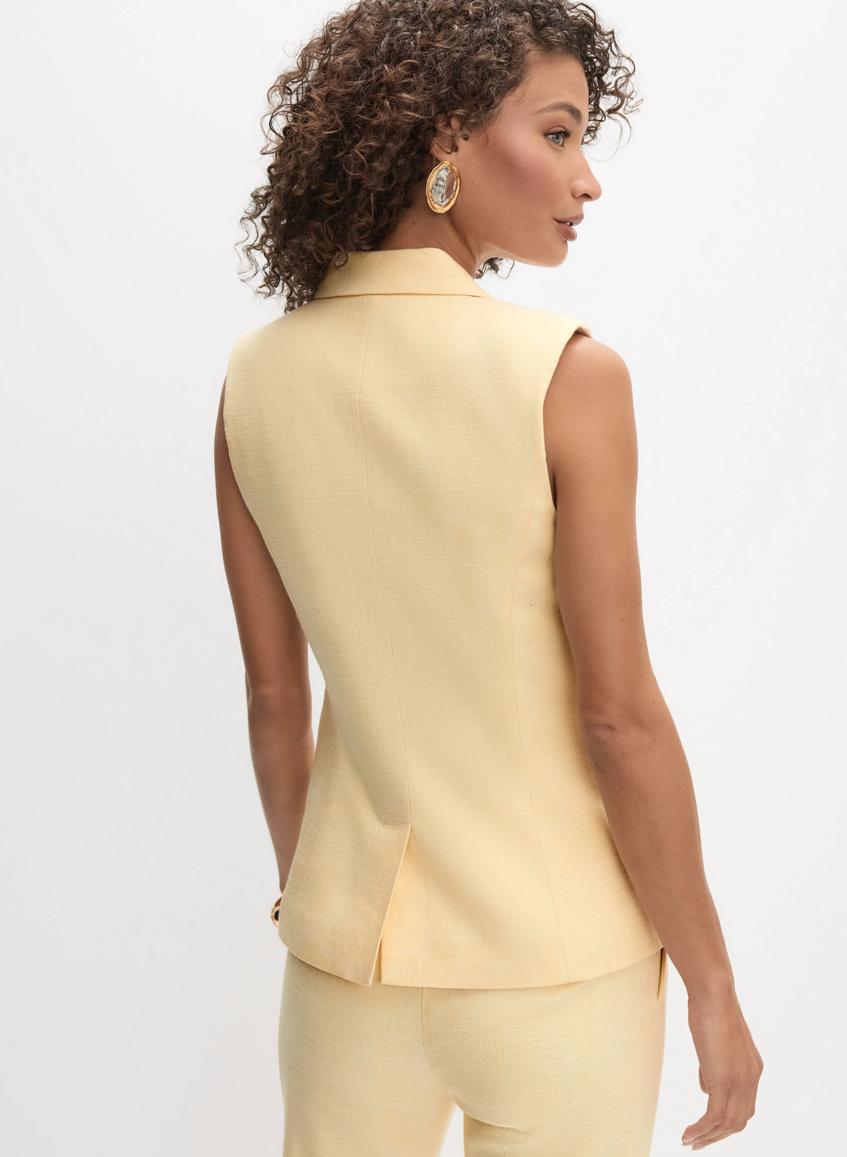Peaked Lapel Button Vest sold by Melanie Lyne product image thumbnail 4