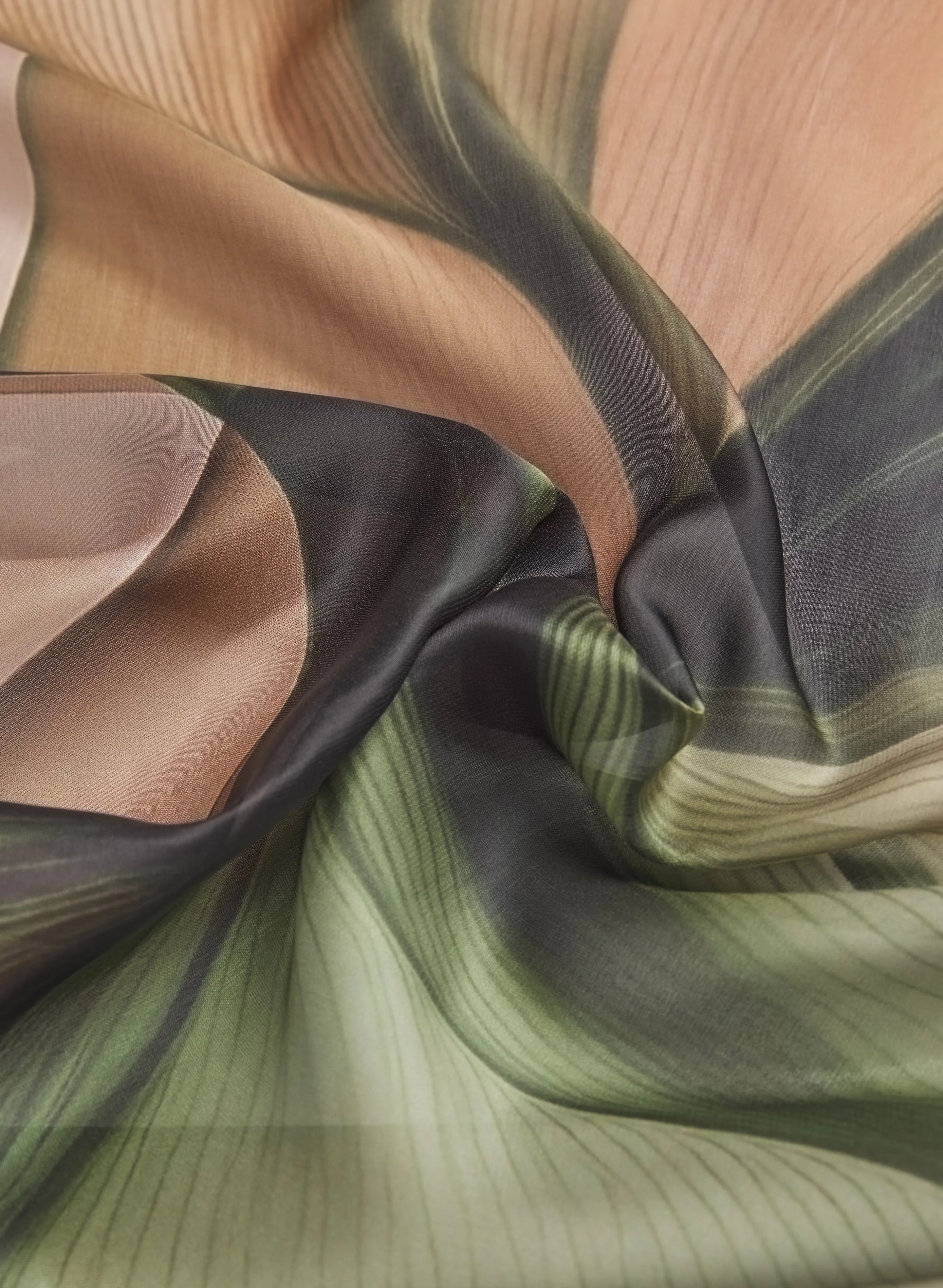 Satin Abstract Floral Scarf sold by Melanie Lyne product image thumbnail 2