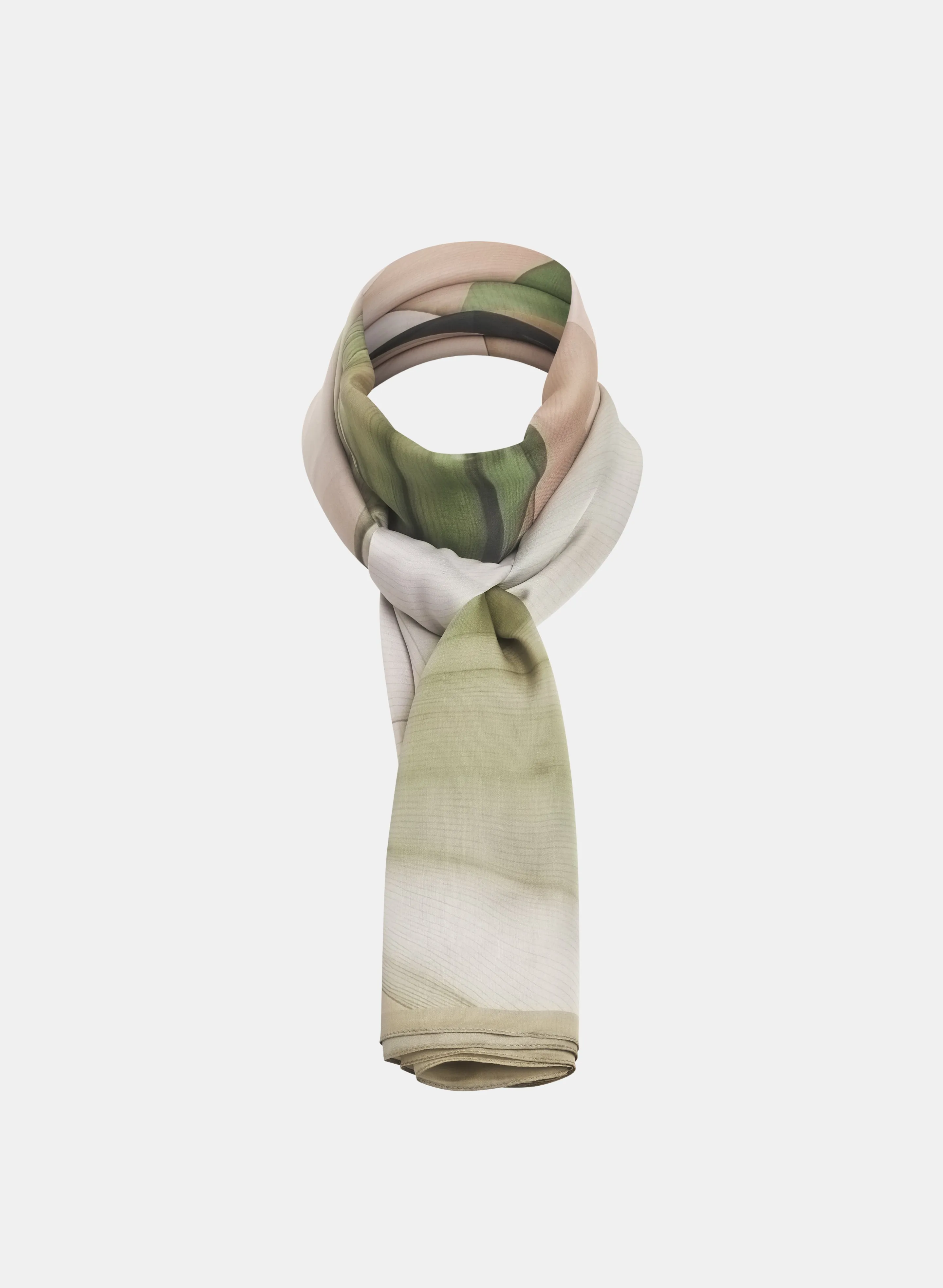 Satin Abstract Floral Scarf sold by Melanie Lyne