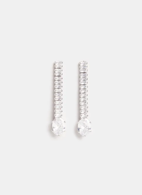 Baguette Dangle Earrings made by Melanie Lyne