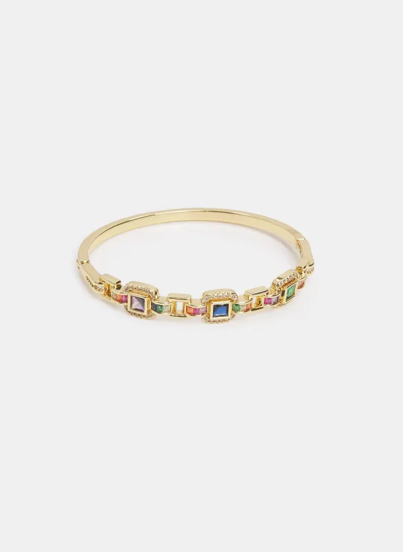 Cubic Zirconia Crystal Bangle made by Melanie Lyne