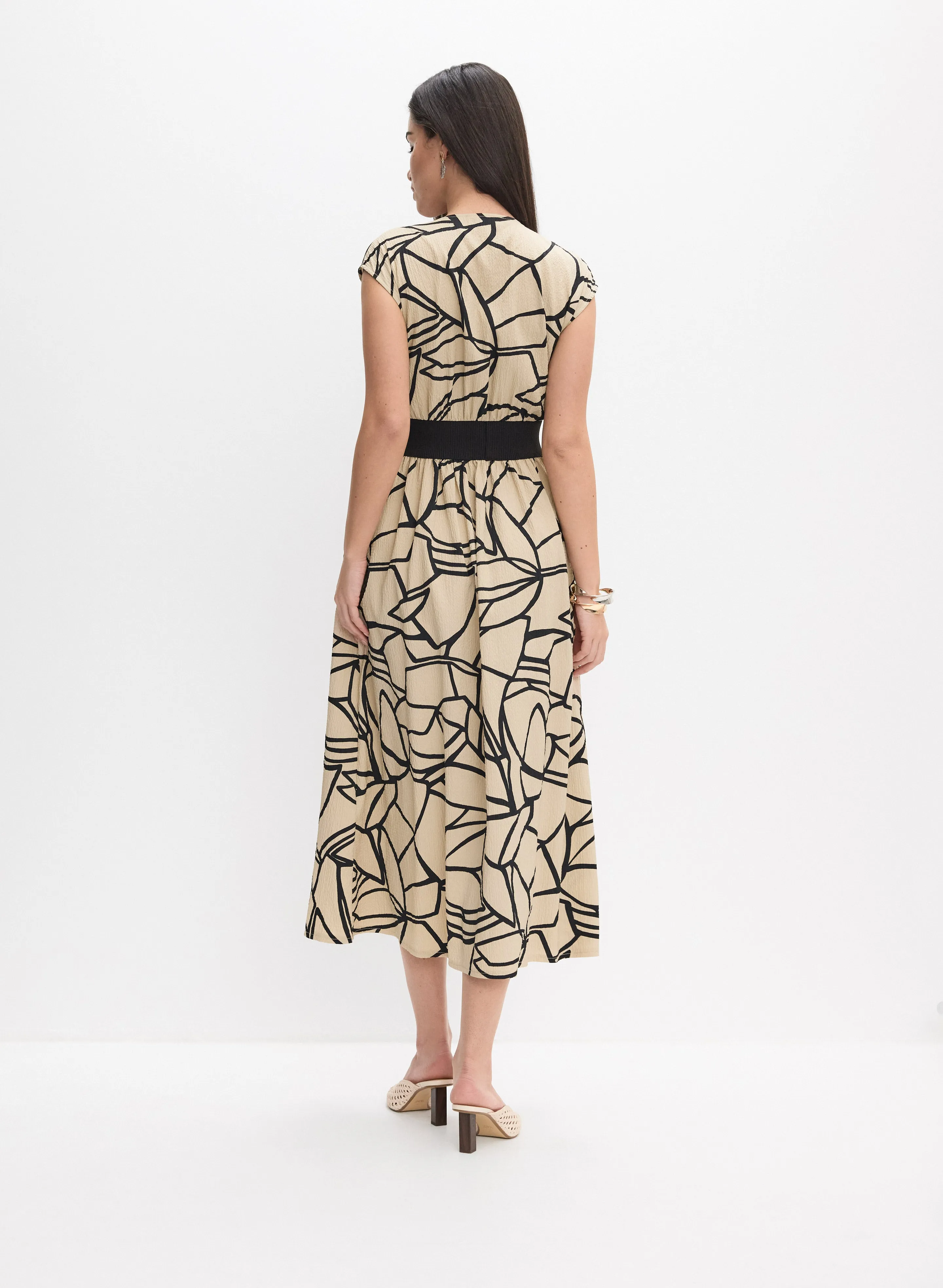 Joseph Ribkoff - Abstract Zip-Front Dress sold by Melanie Lyne product image thumbnail 3