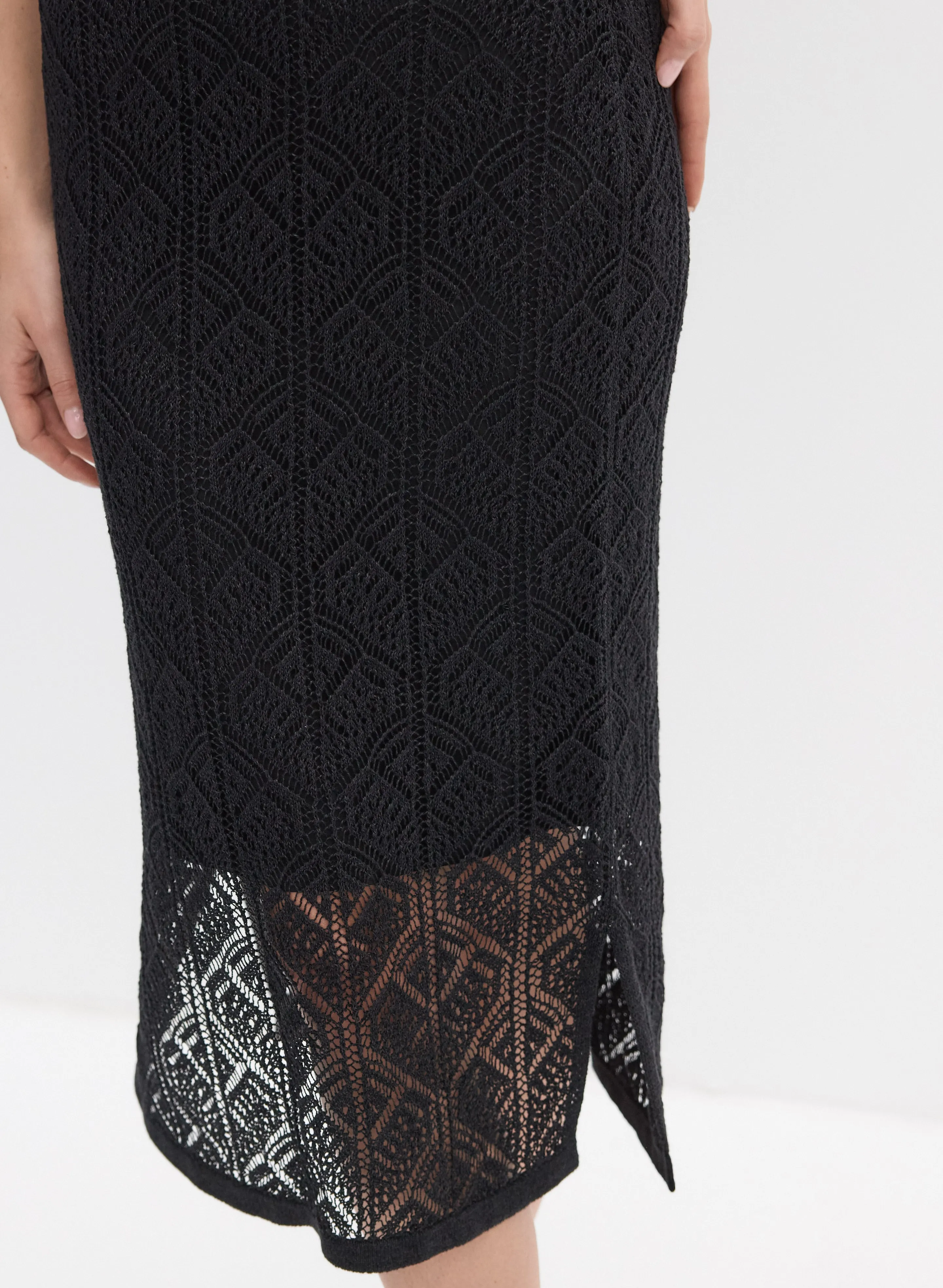 Joseph Ribkoff - Pointelle Knit Skirt sold by Melanie Lyne product image thumbnail 4