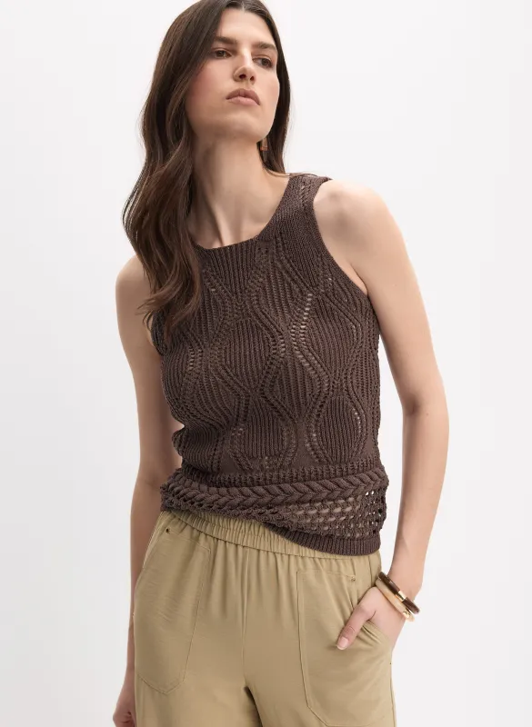 Open Knit Tank made by Melanie Lyne