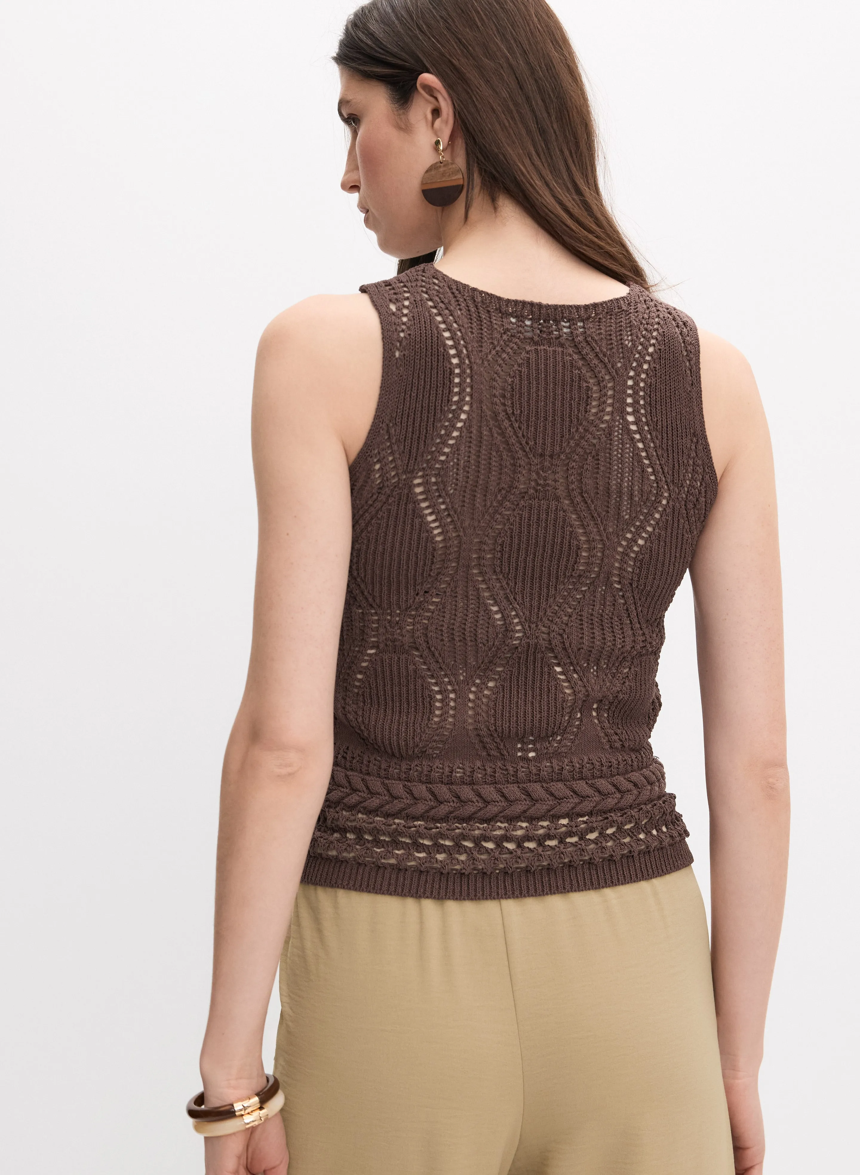 Open Knit Tank sold by Melanie Lyne product image thumbnail 4