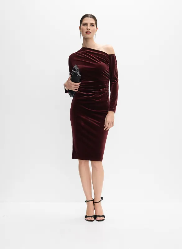 Velvet Asymmetrical Dress made by Melanie Lyne