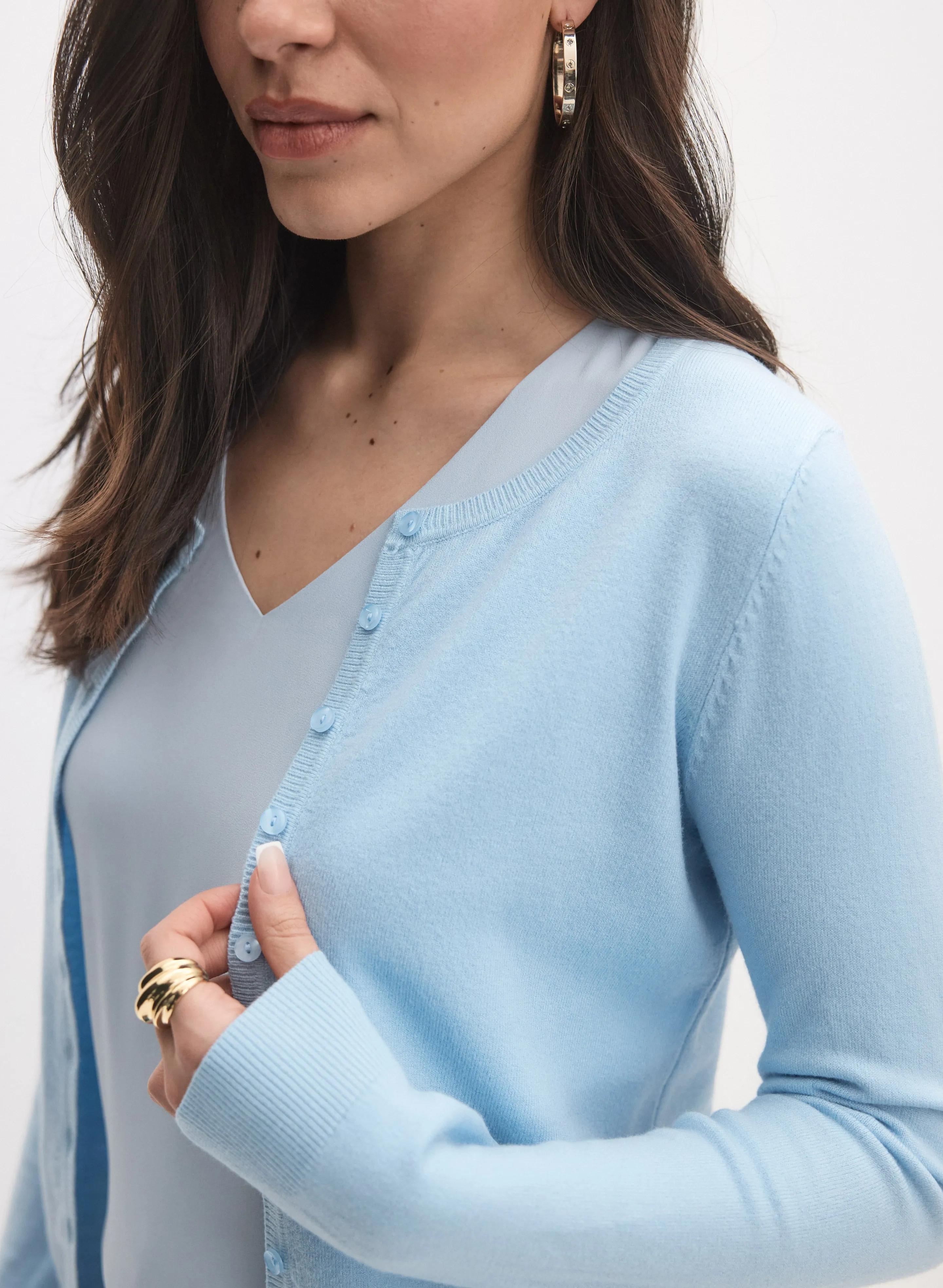 Crew Neck Cardigan sold by Melanie Lyne product image thumbnail 5