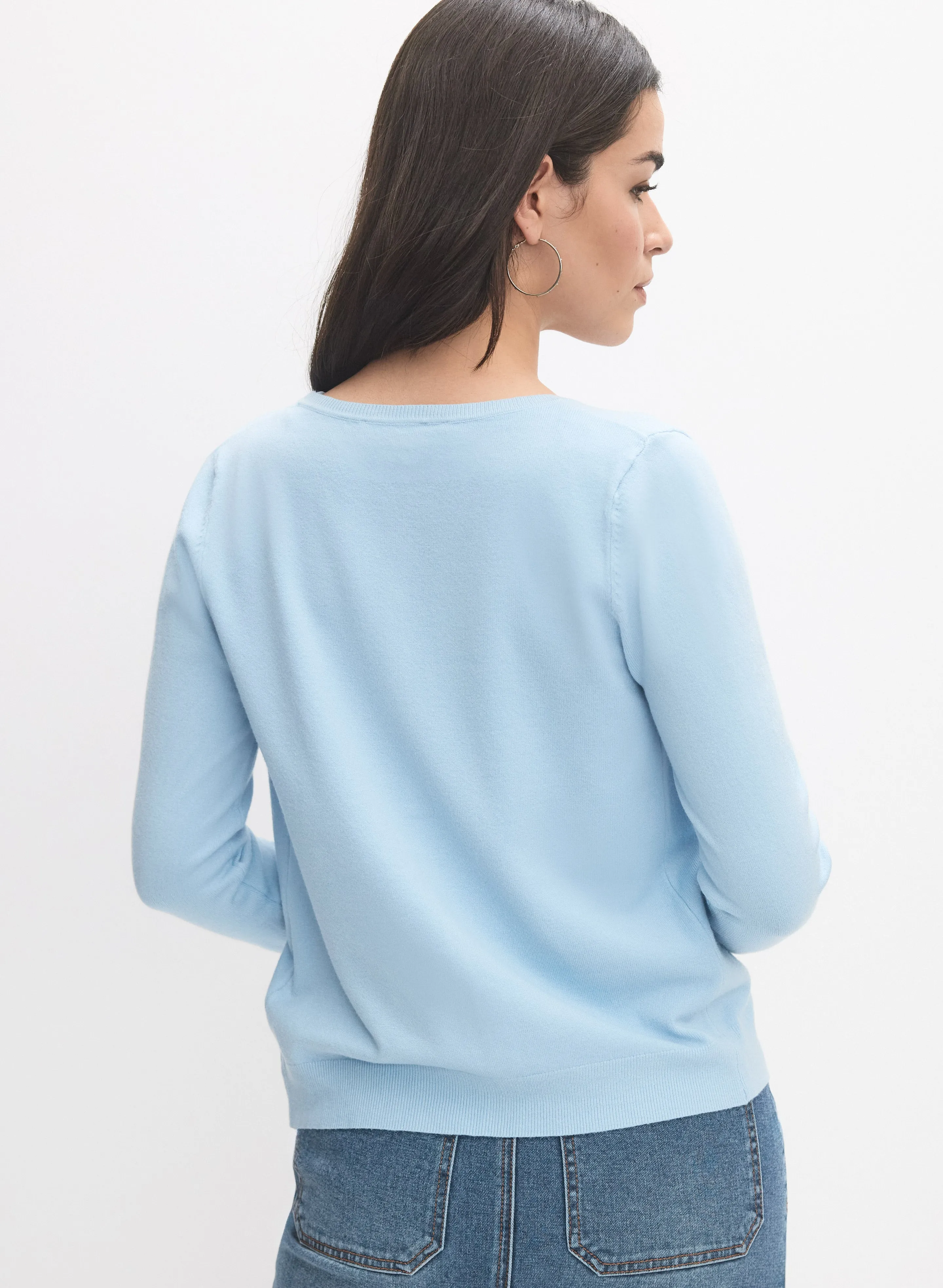 Crew Neck Cardigan sold by Melanie Lyne product image thumbnail 3