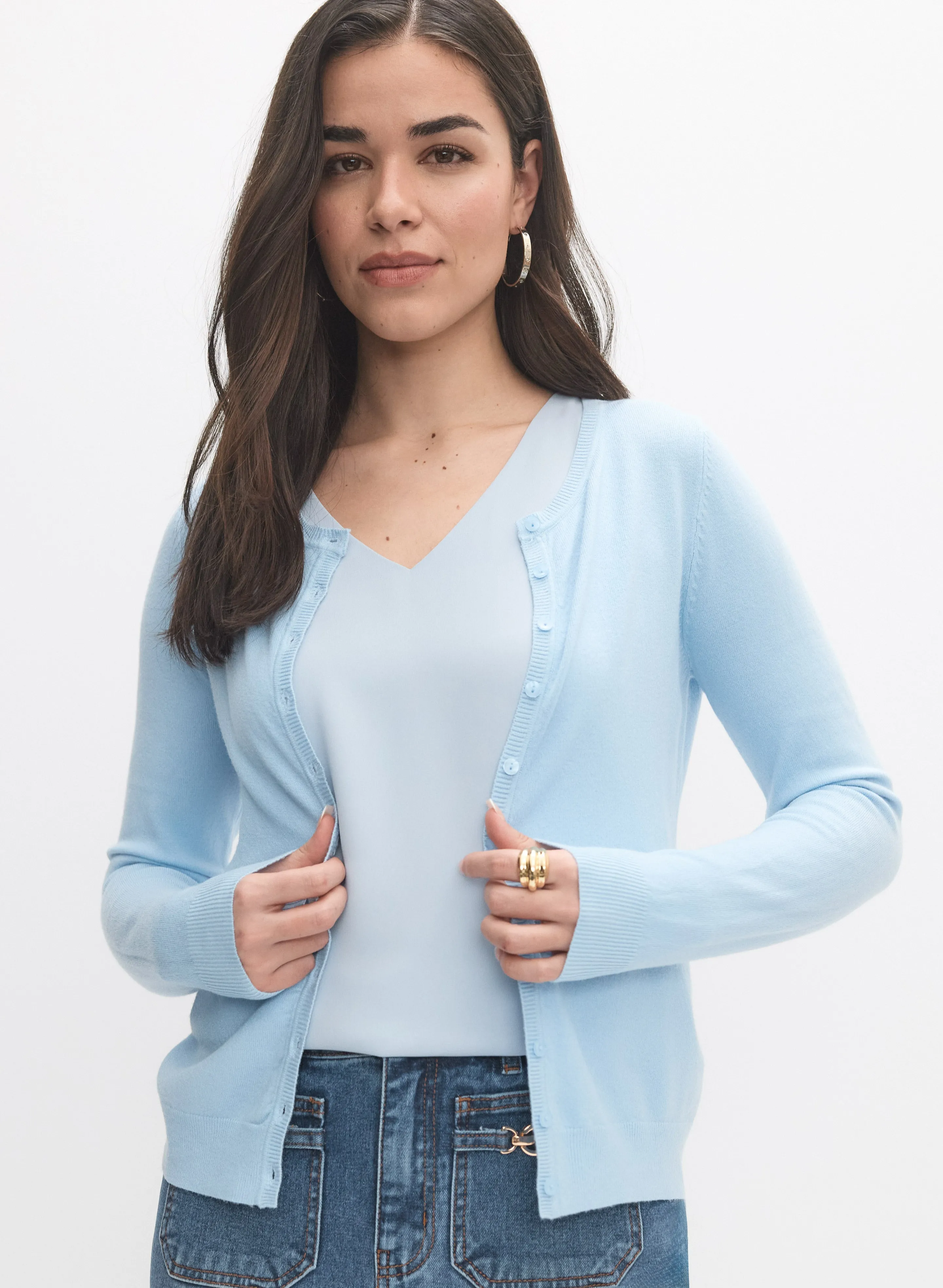 Crew Neck Cardigan sold by Melanie Lyne