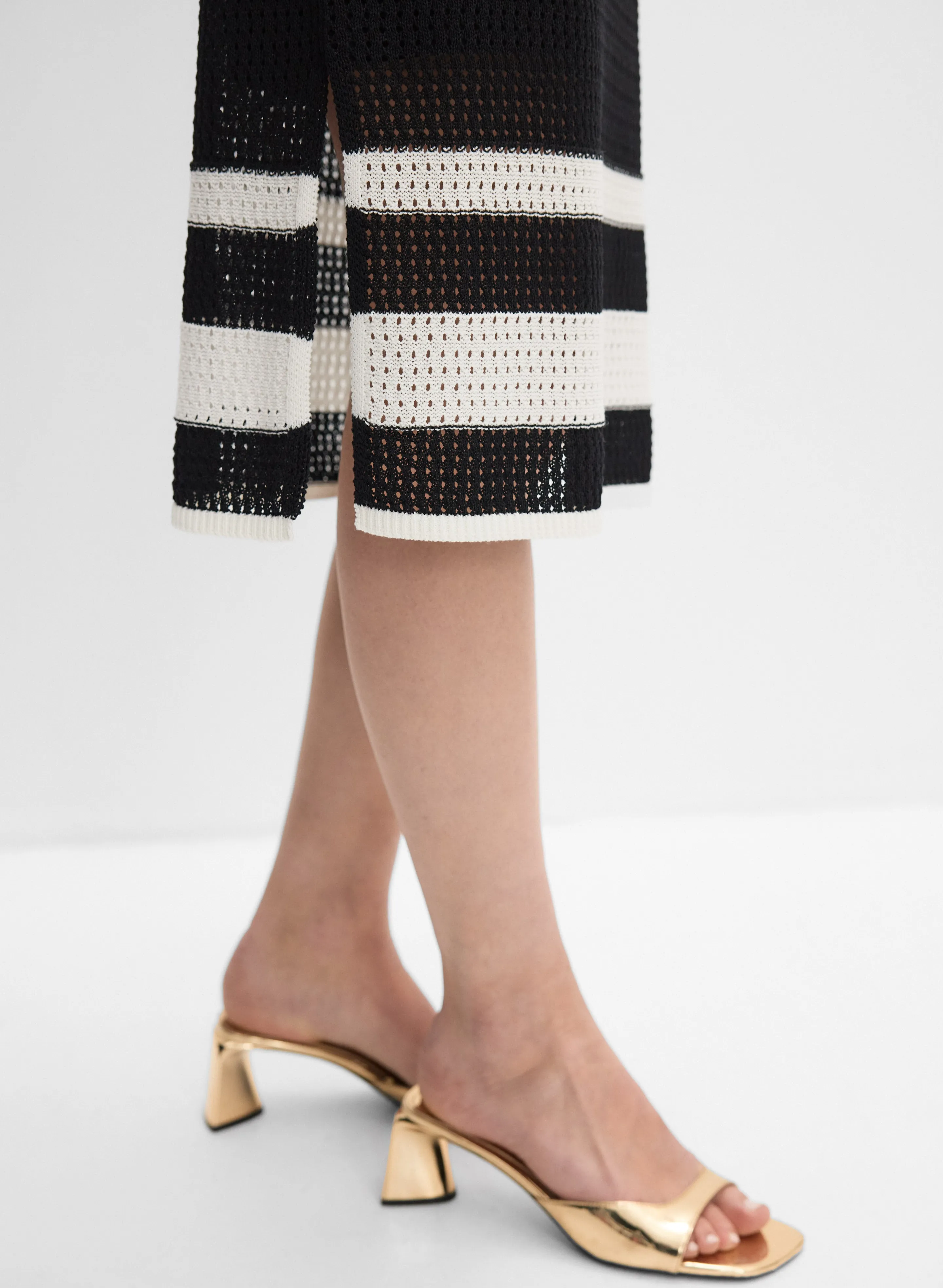 Knit Striped Hem Skirt sold by Melanie Lyne product image thumbnail 5