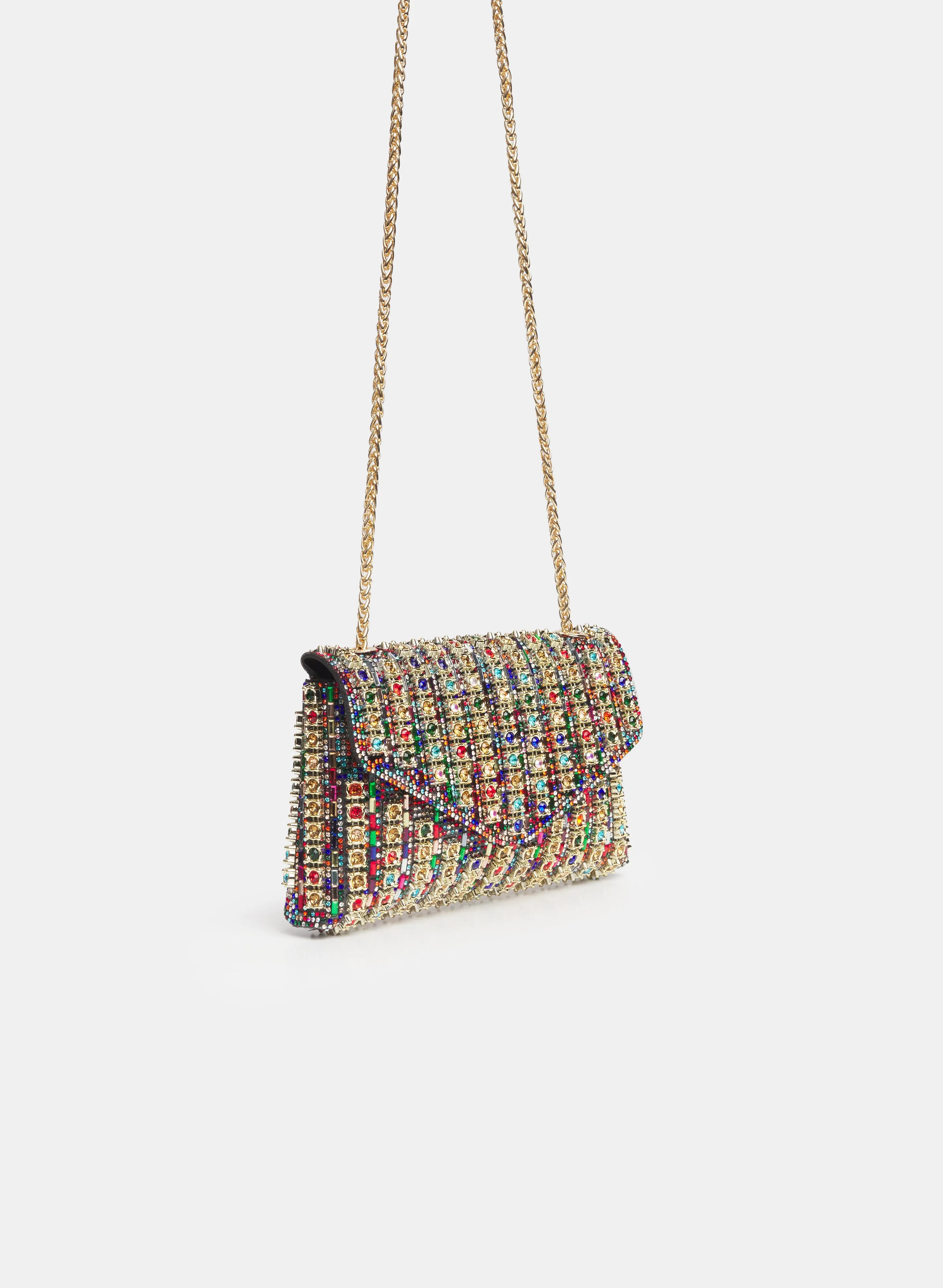 Multicolour Stone Clutch sold by Melanie Lyne product image thumbnail 3