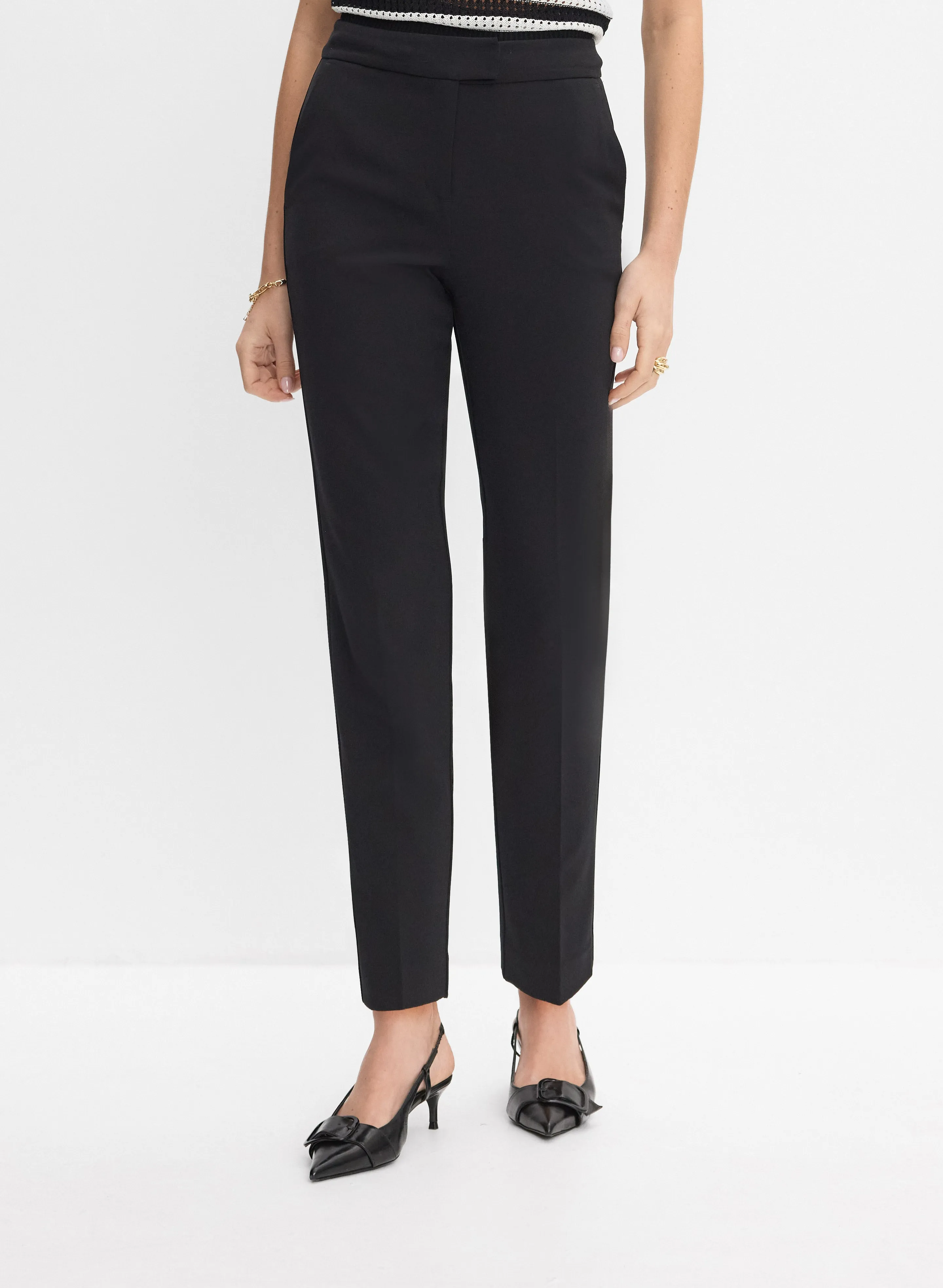 Giselle Slim-Leg Pants sold by Melanie Lyne