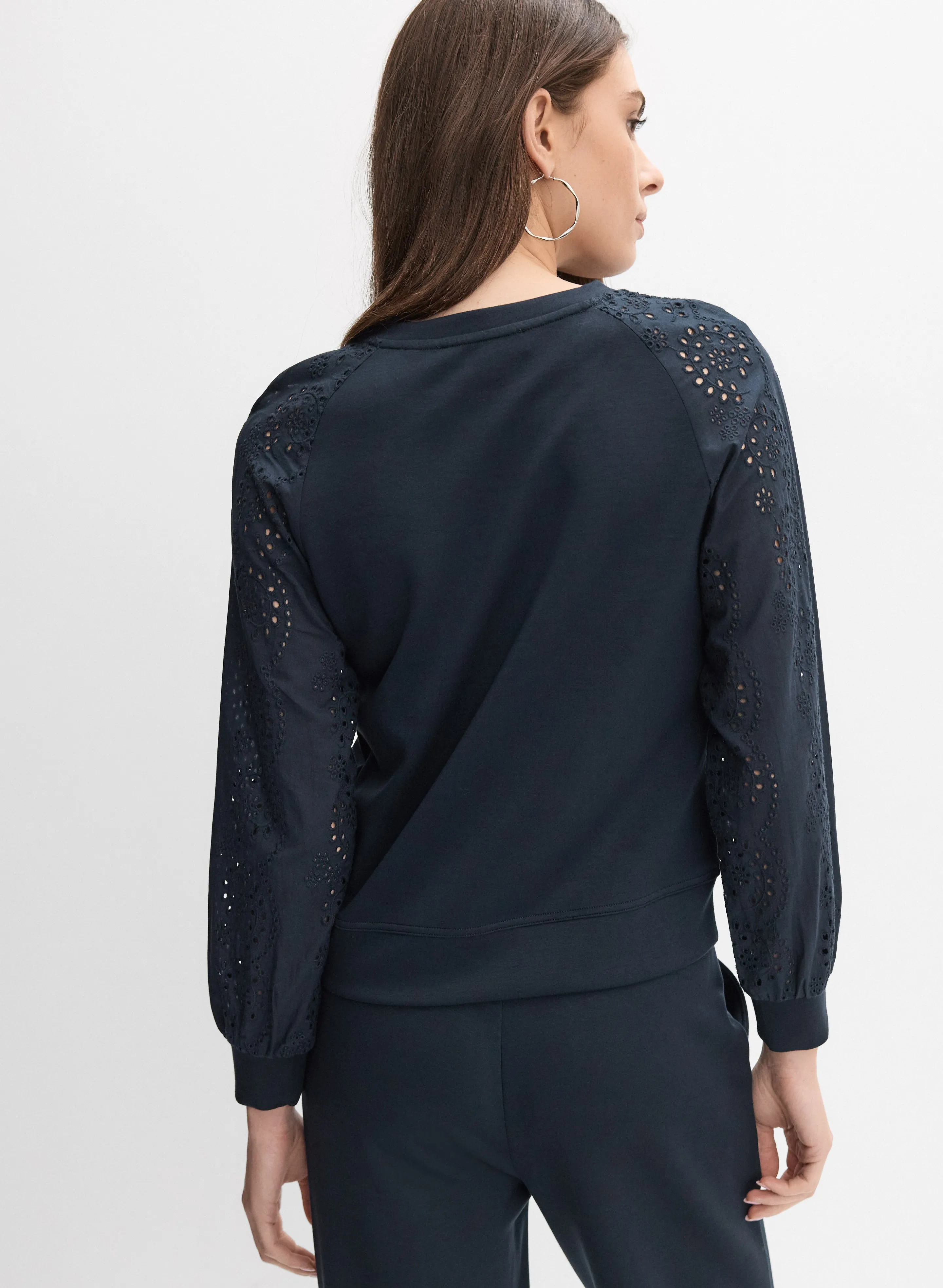 Embroidered Sleeve Sweatshirt sold by Melanie Lyne product image thumbnail 4