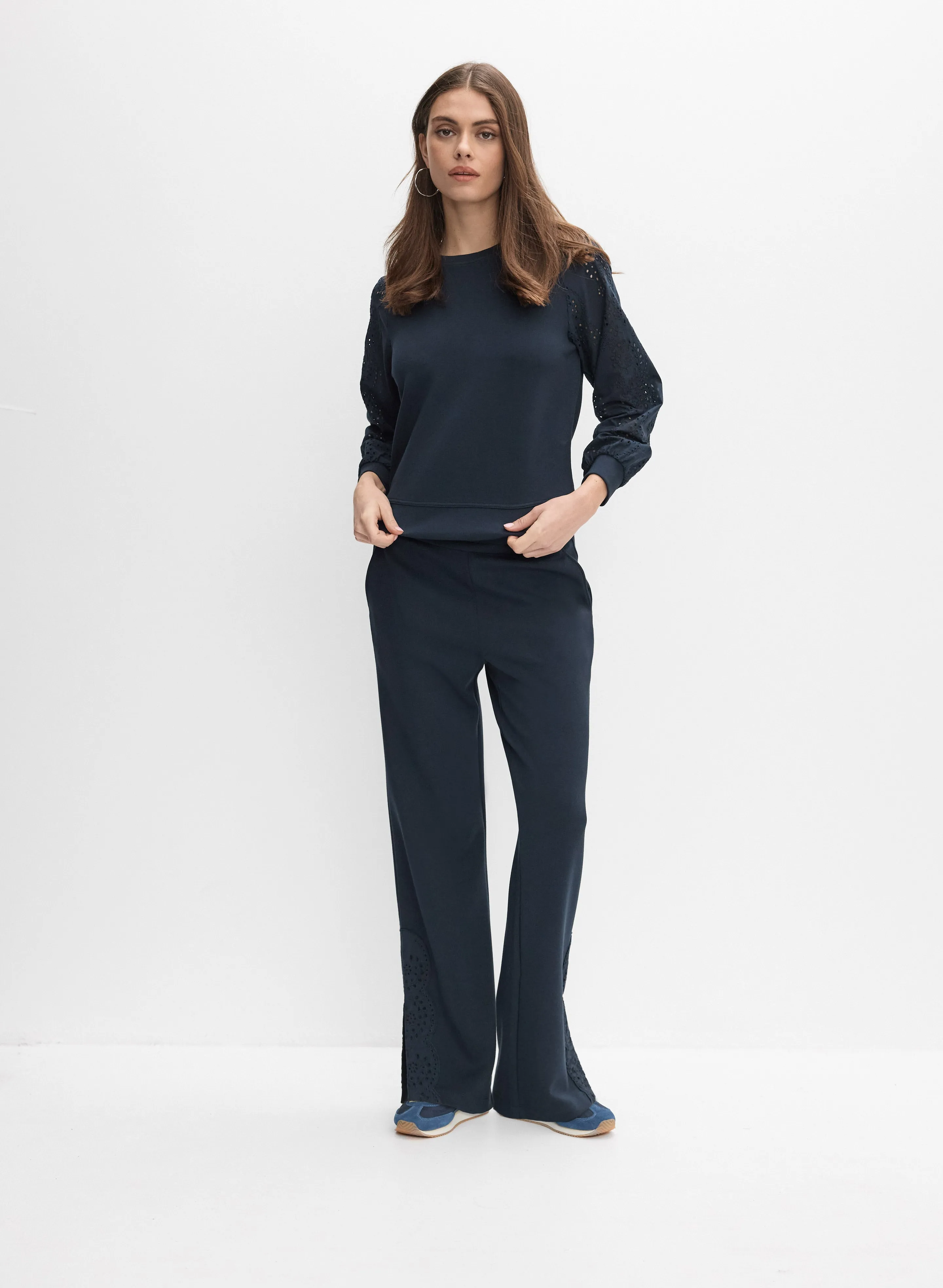 Embroidered Sleeve Sweatshirt sold by Melanie Lyne product image thumbnail 3
