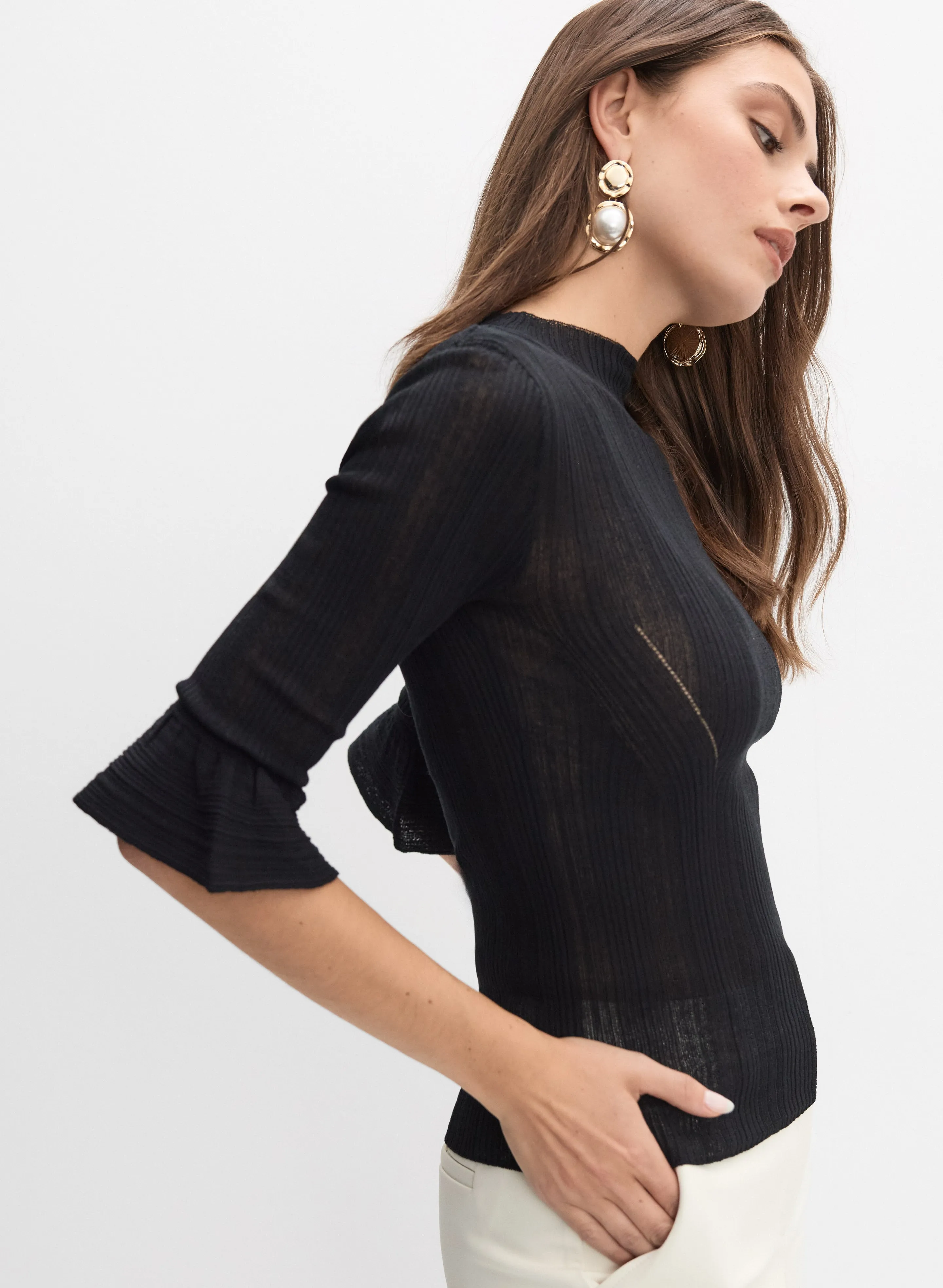 Bell Cuff Sweater sold by Melanie Lyne product image thumbnail 5