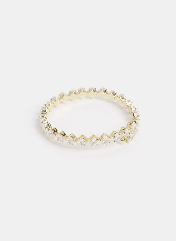 Cubic Zirconia Bangle Bracelet made by Melanie Lyne