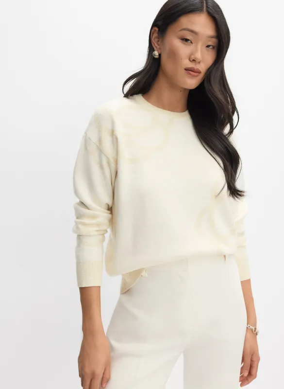 Tonal Metallic Sweater made by Melanie Lyne