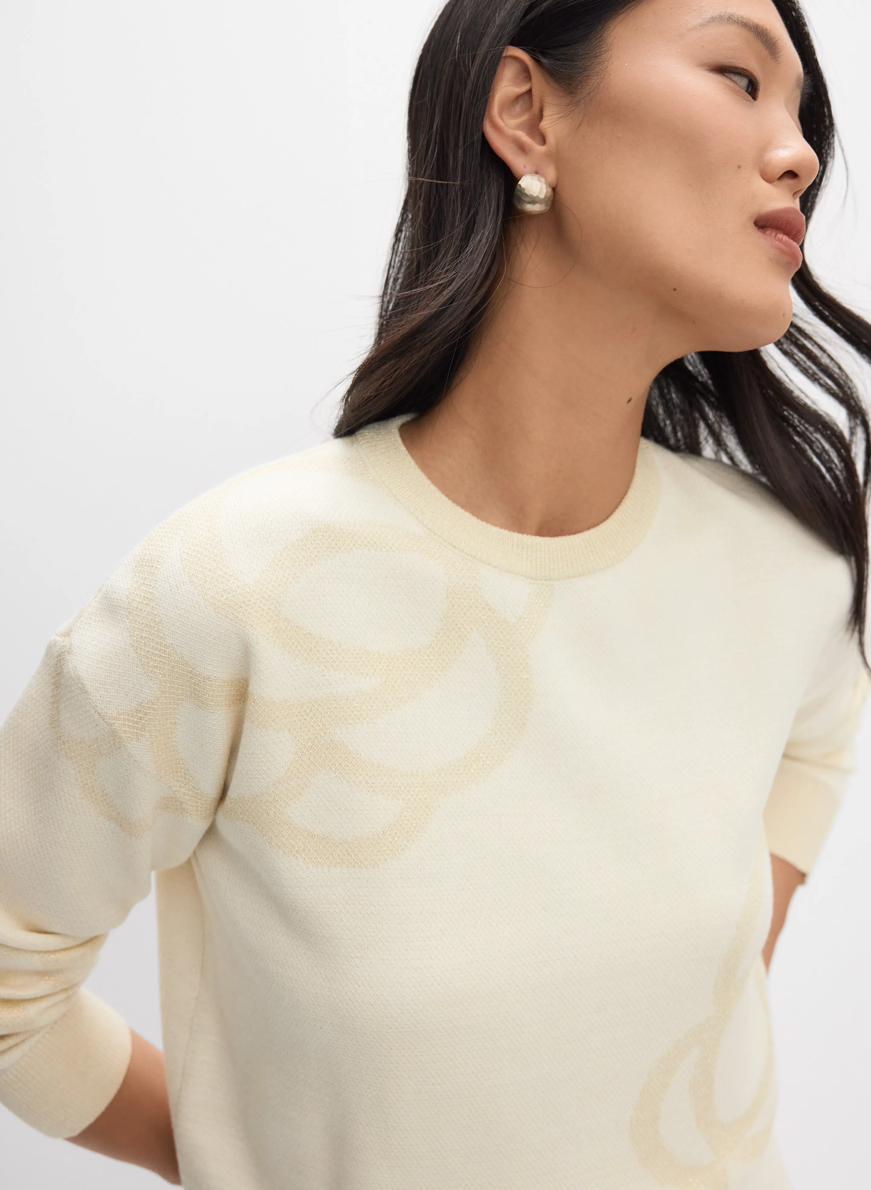 Tonal Metallic Sweater sold by Melanie Lyne product image thumbnail 2