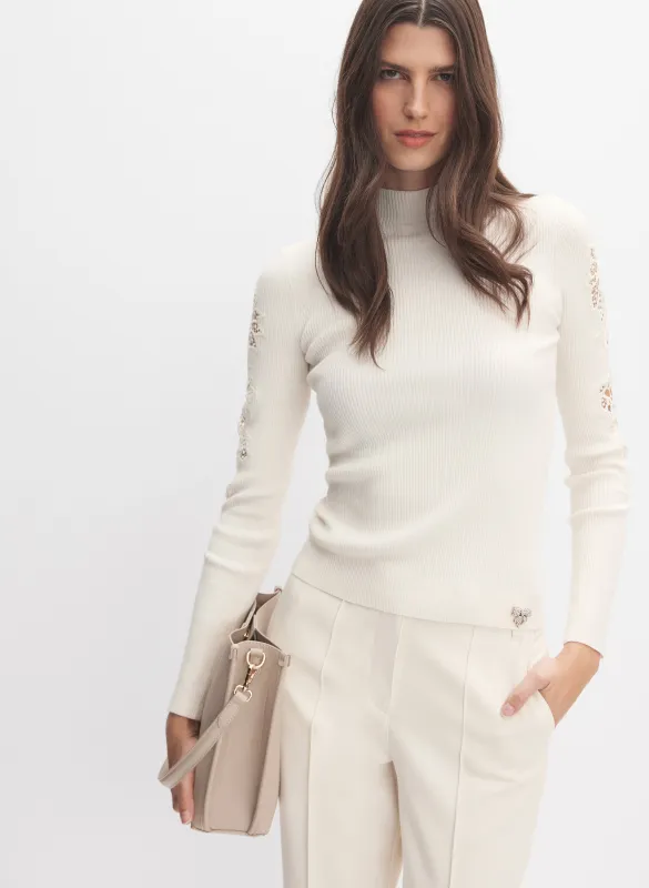 Lace Sleeve Sweater made by Melanie Lyne