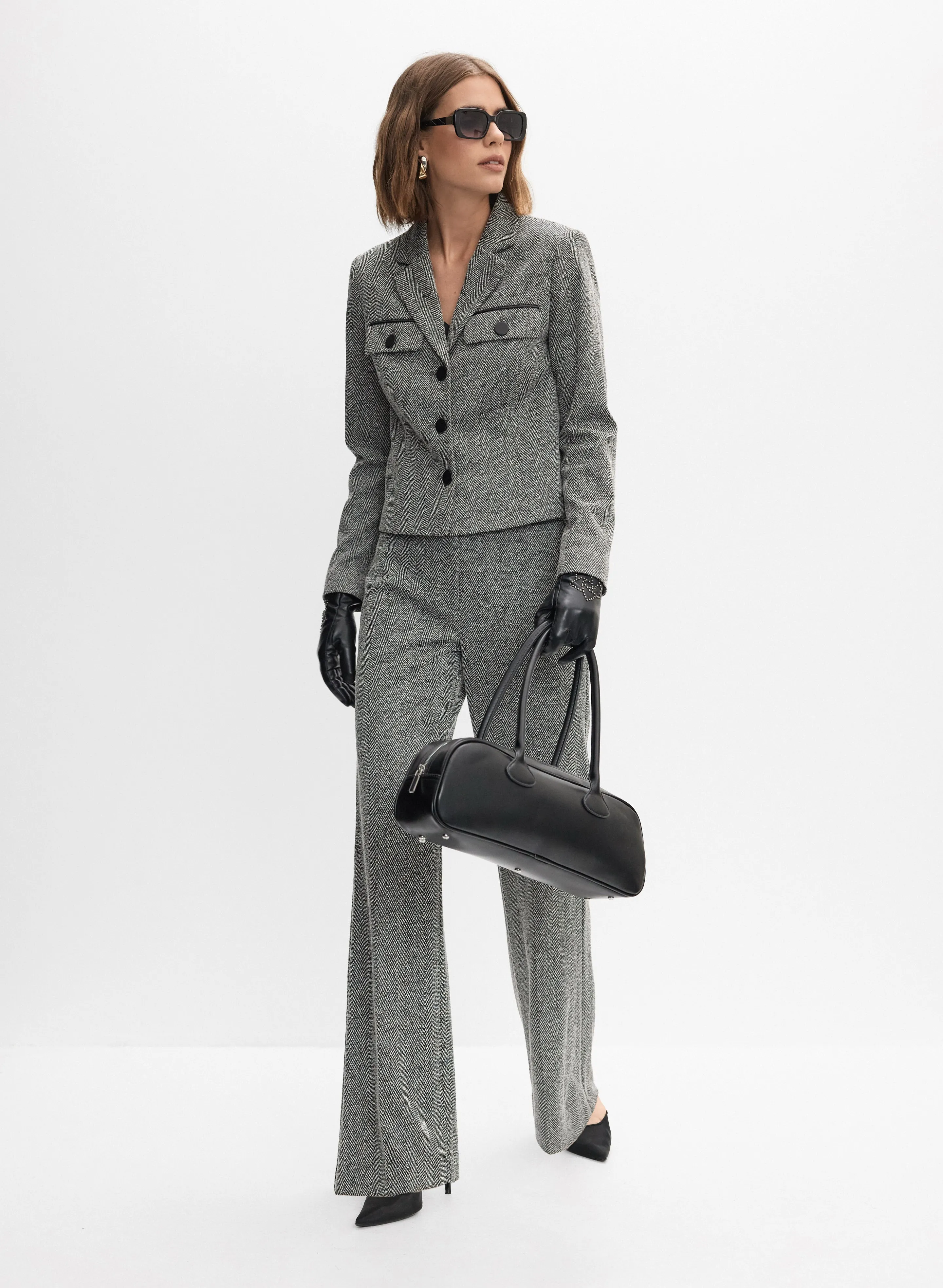 Herringbone Trousers sold by Melanie Lyne product image thumbnail 3