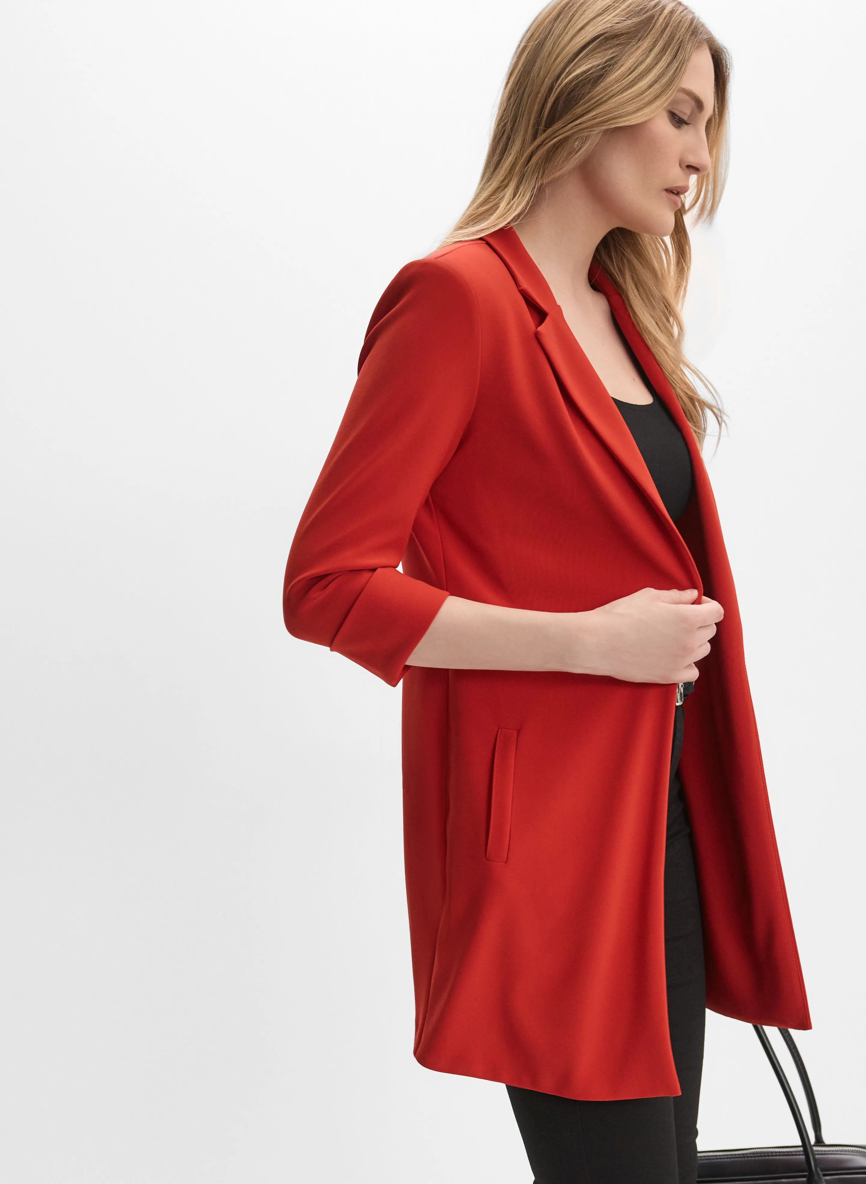 Joseph Ribkoff - Open 3/4 Sleeve Blazer sold by Melanie Lyne