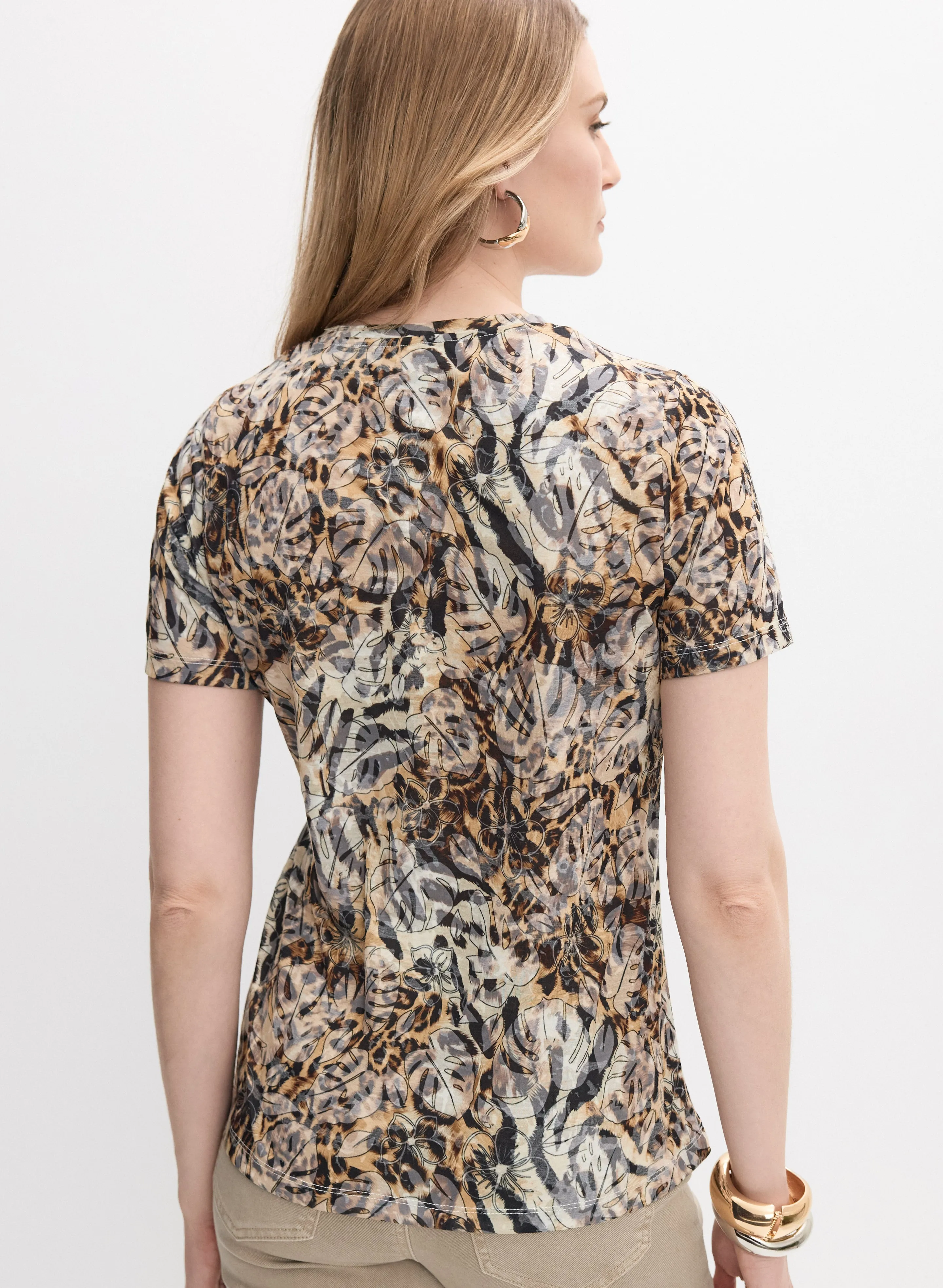 Animal Print T-Shirt sold by Melanie Lyne product image thumbnail 2