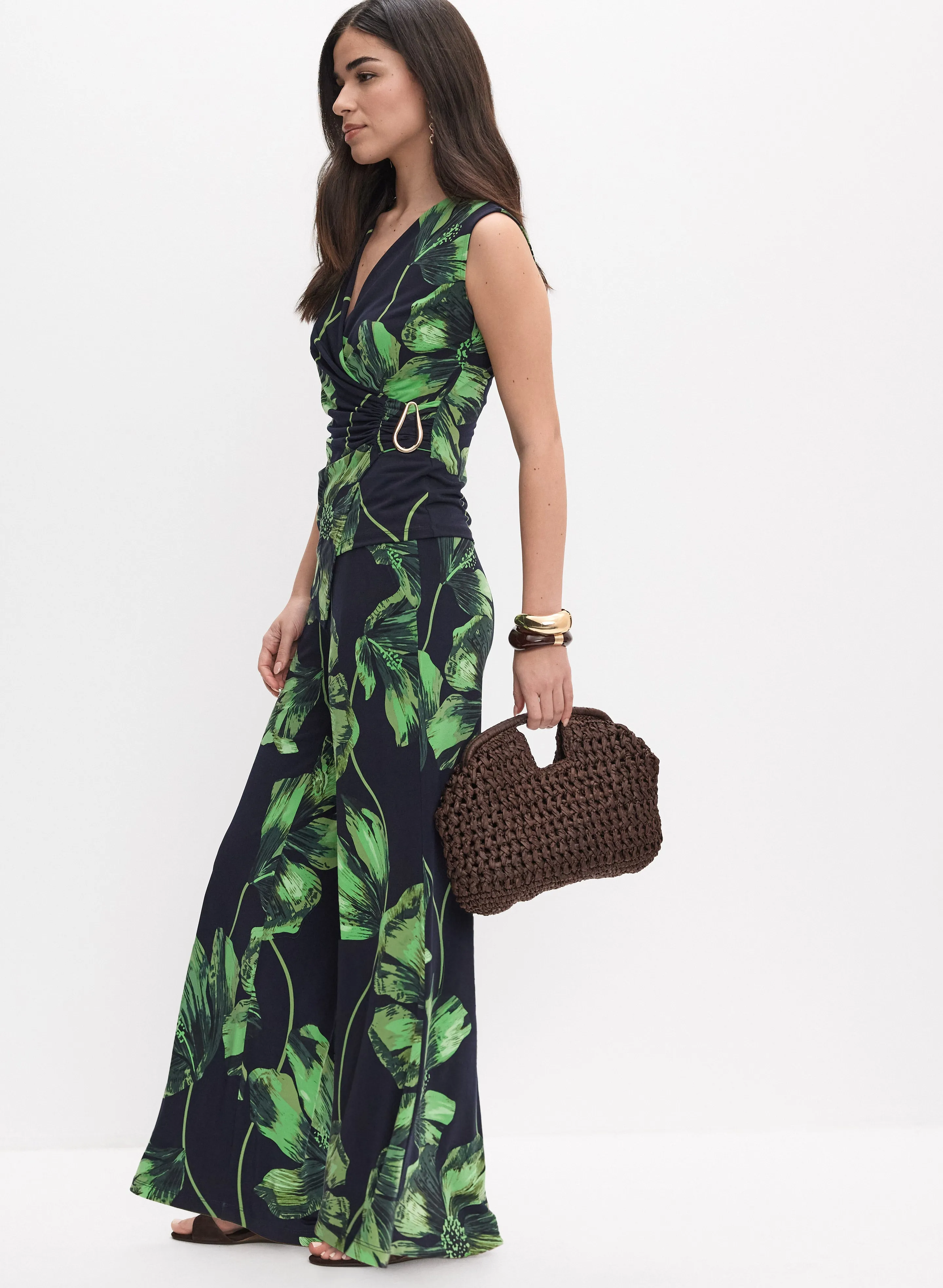 Floral Wide-Leg Pants sold by Melanie Lyne product image thumbnail 3