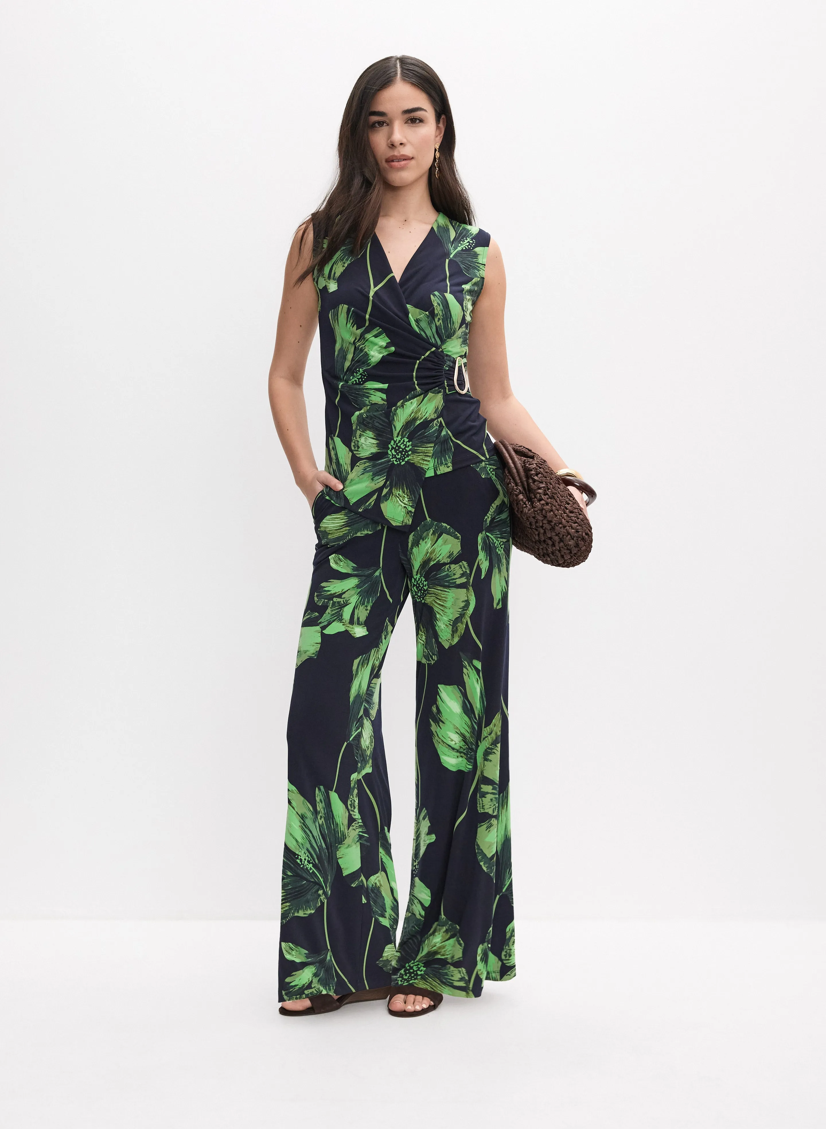 Floral Wide-Leg Pants sold by Melanie Lyne product image thumbnail 5