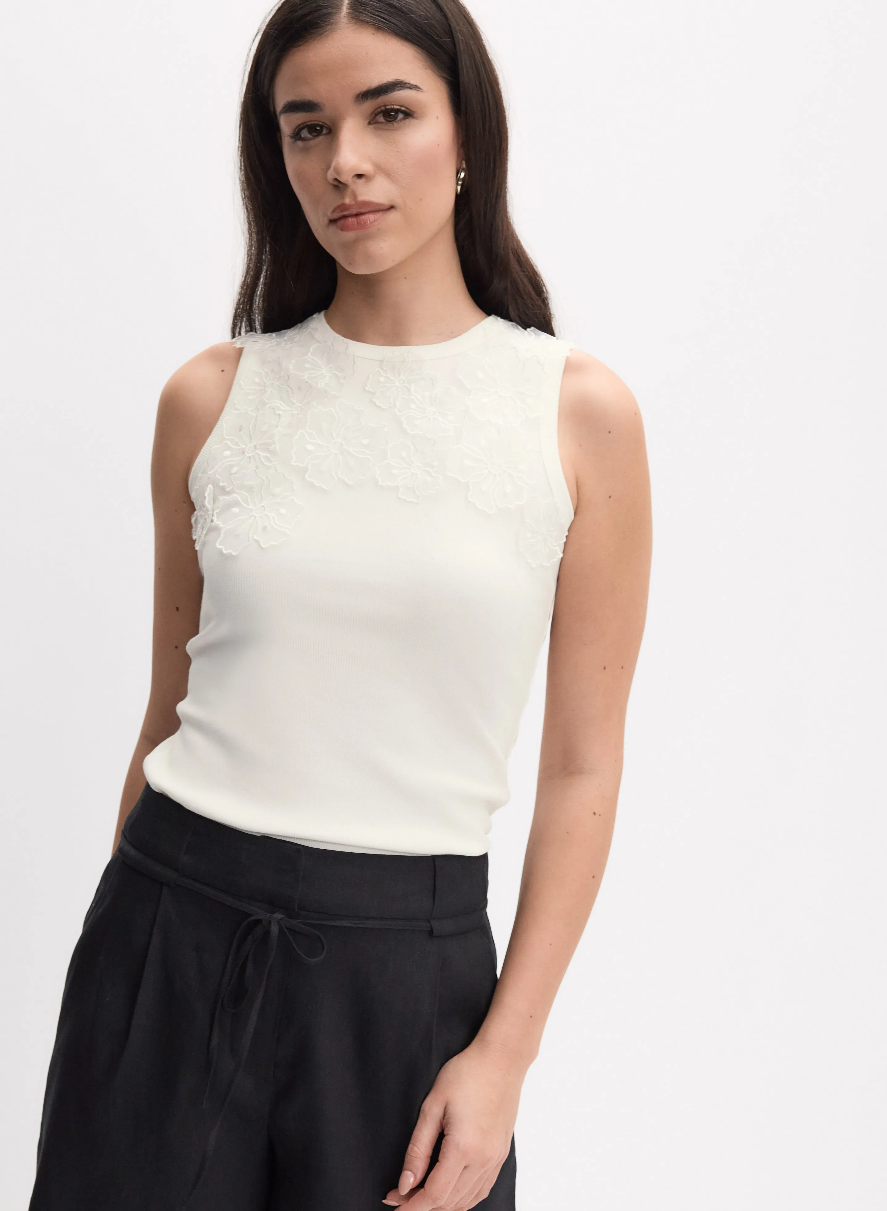 Floral Applique Top sold by Melanie Lyne