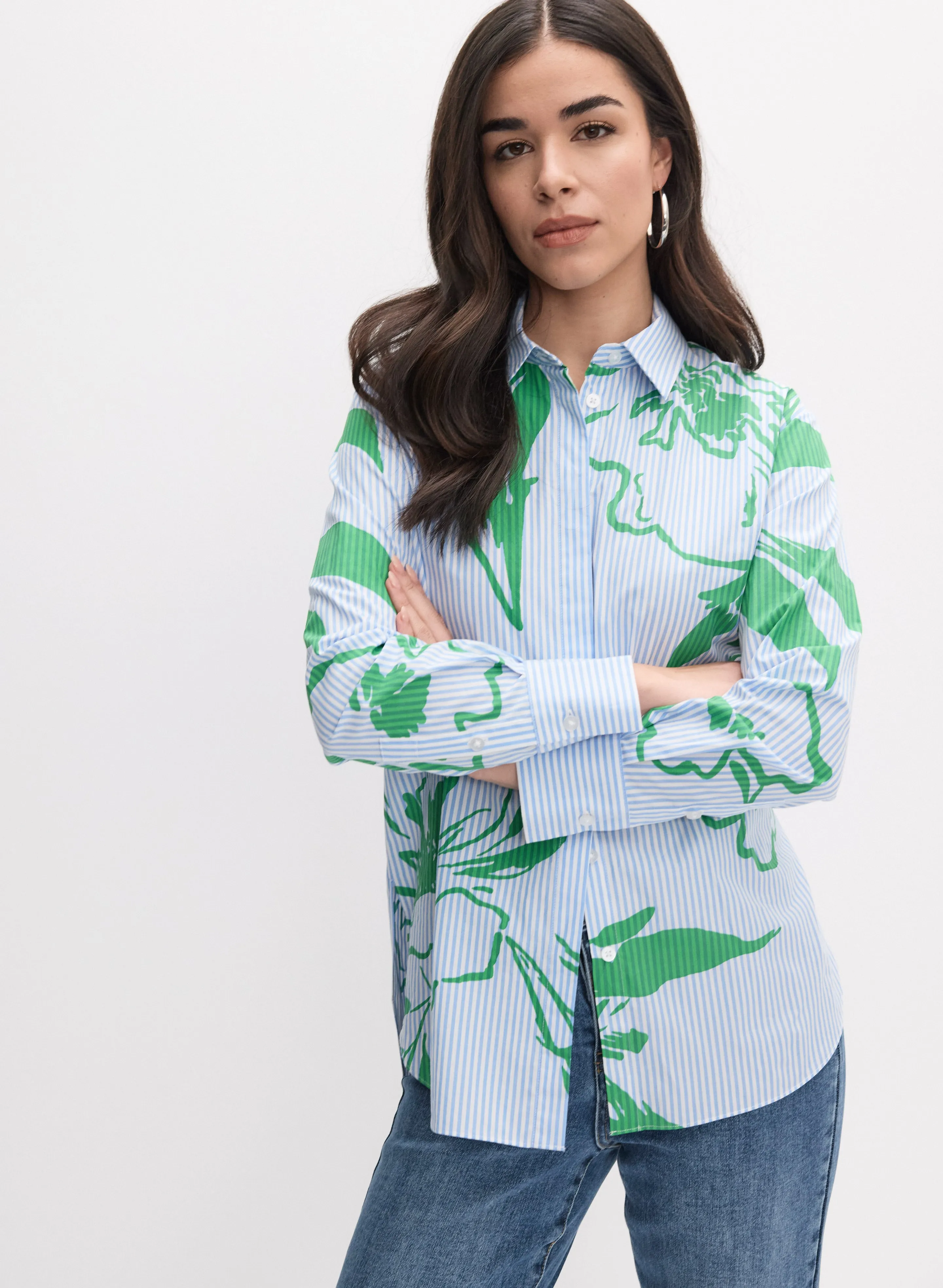 Joseph Ribkoff - Printed Stripe Blouse sold by Melanie Lyne