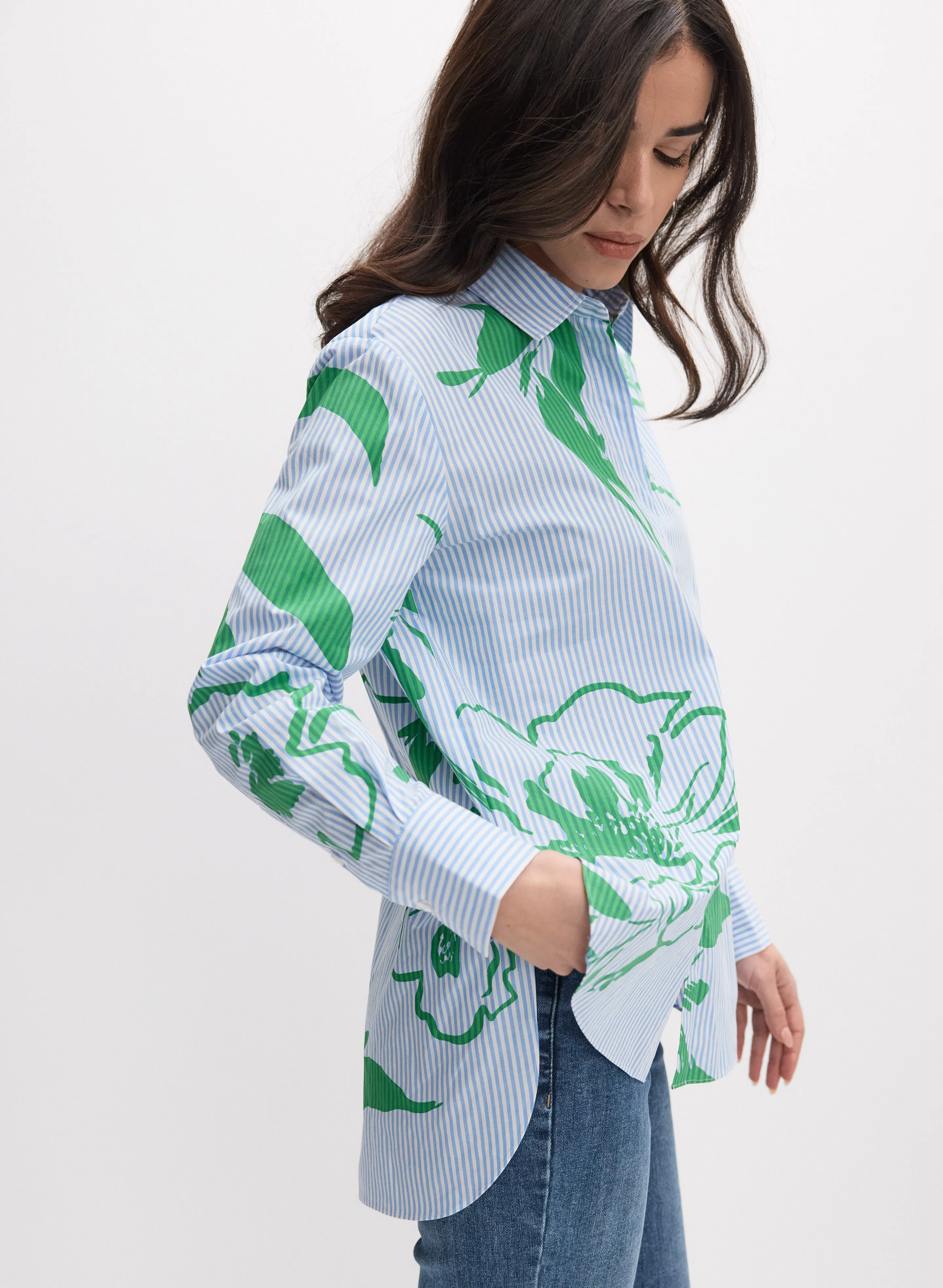 Joseph Ribkoff - Printed Stripe Blouse sold by Melanie Lyne product image thumbnail 5
