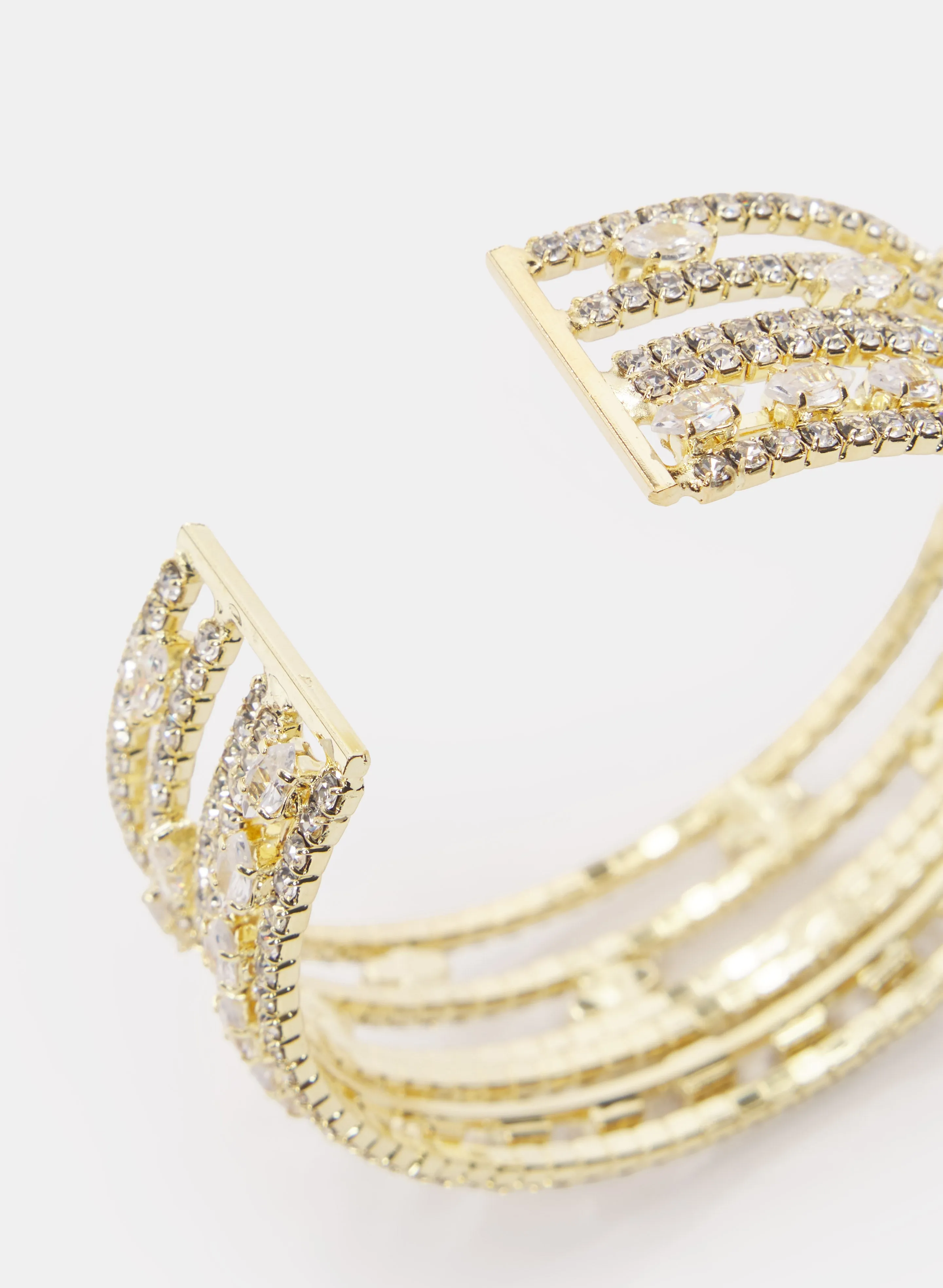 Open Cuff Crystal Bracelet sold by Melanie Lyne product image thumbnail 2