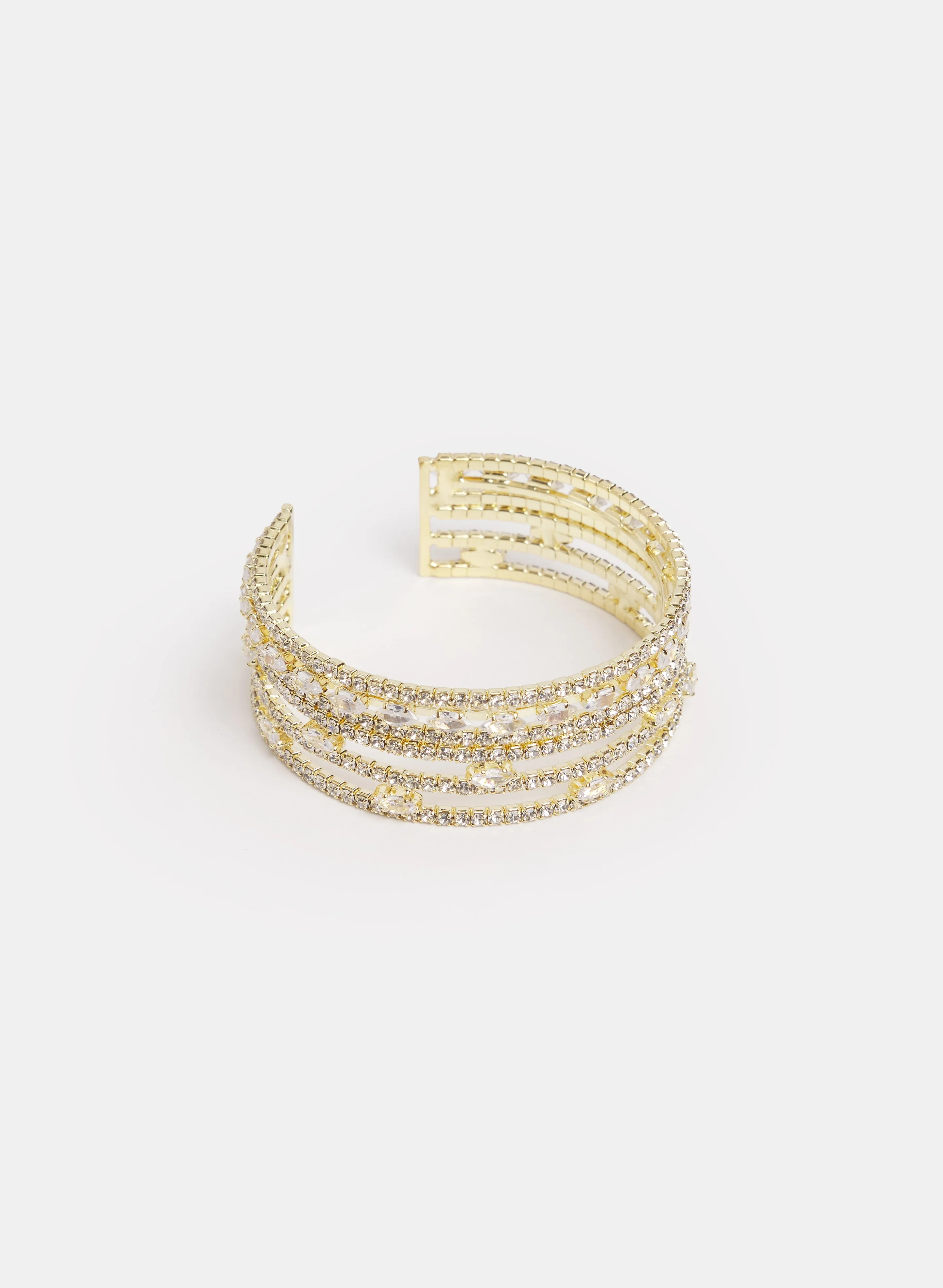 Open Cuff Crystal Bracelet sold by Melanie Lyne