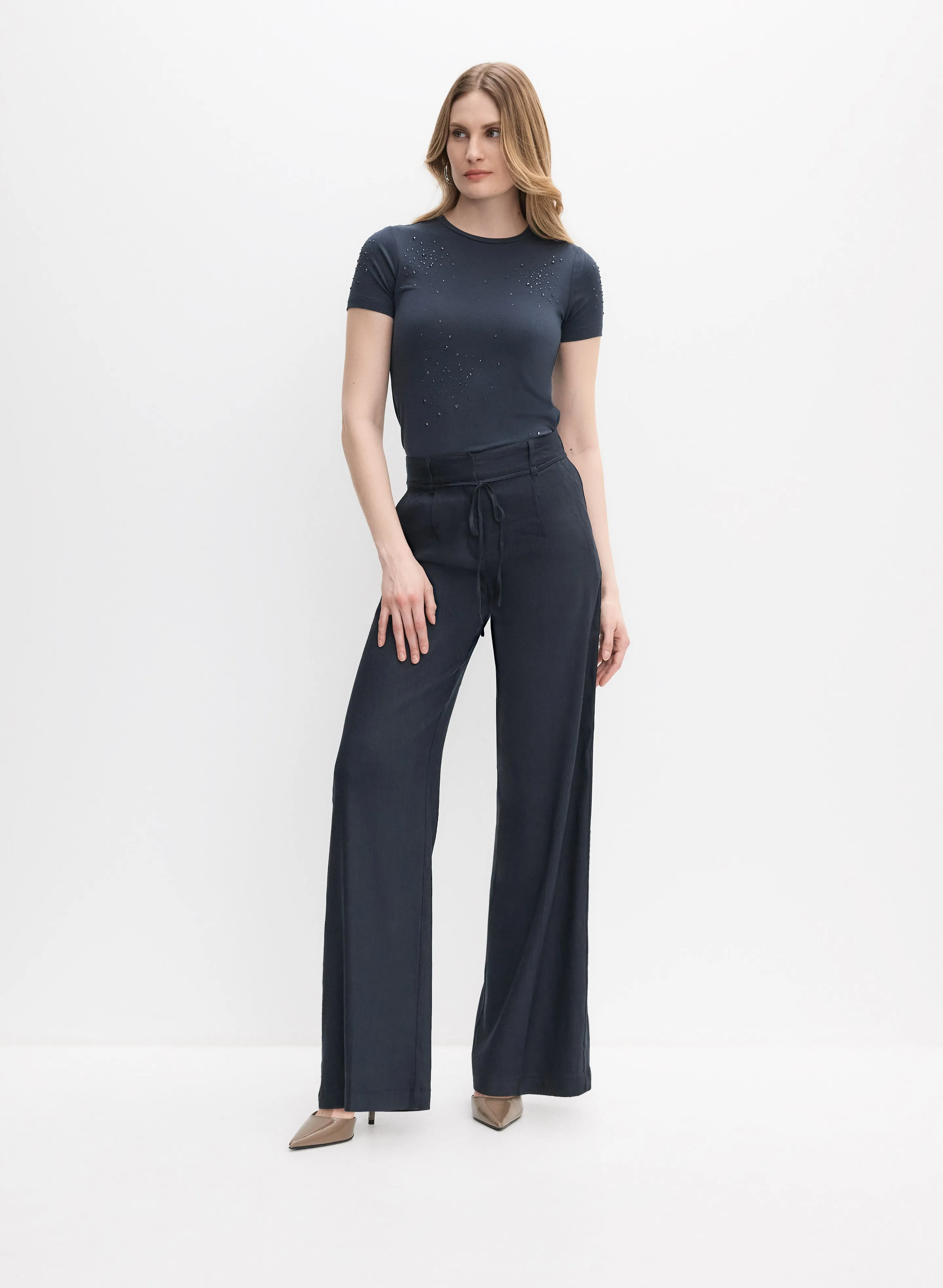 Rhinestone Detail T-Shirt sold by Melanie Lyne product image thumbnail 3