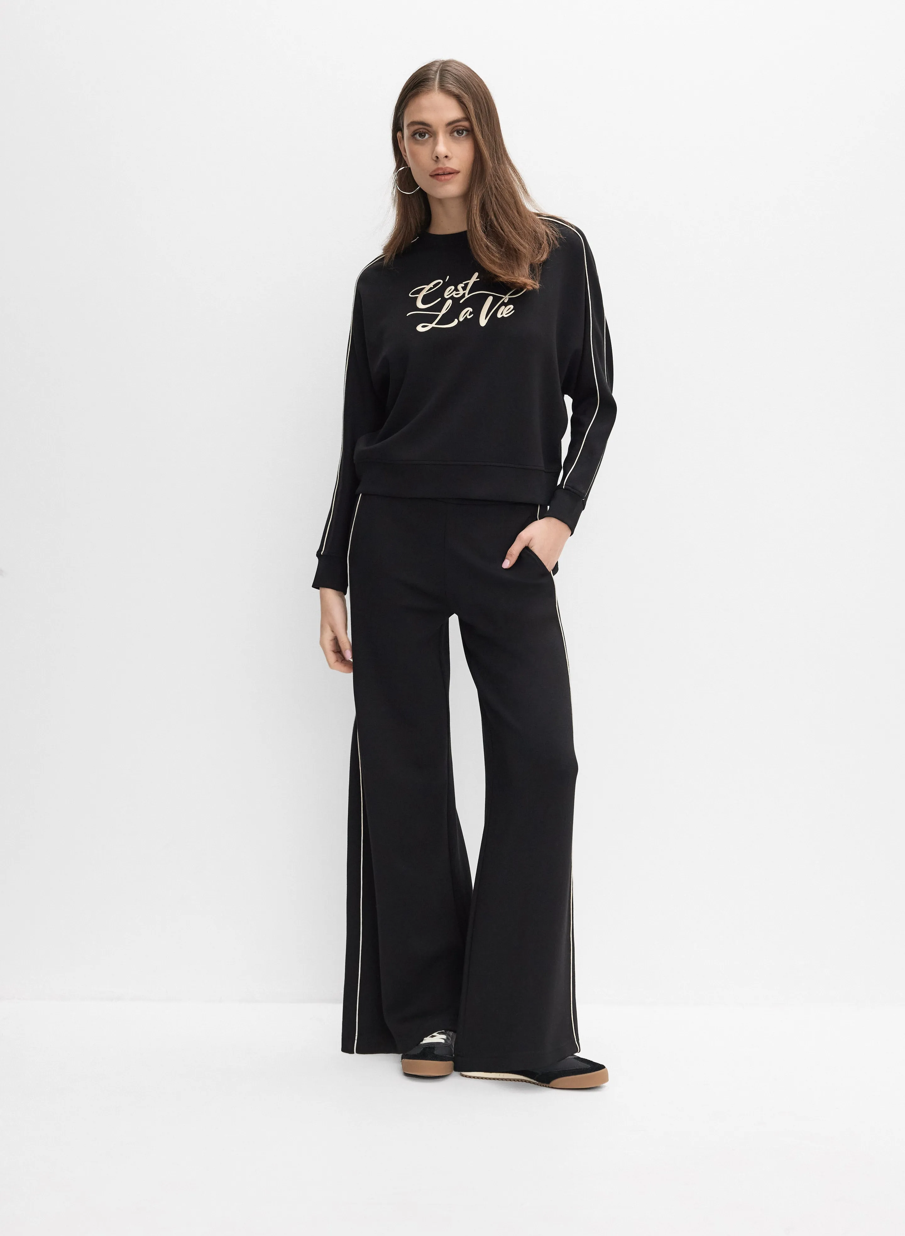 Embroidered Script Sweatshirt sold by Melanie Lyne product image thumbnail 3