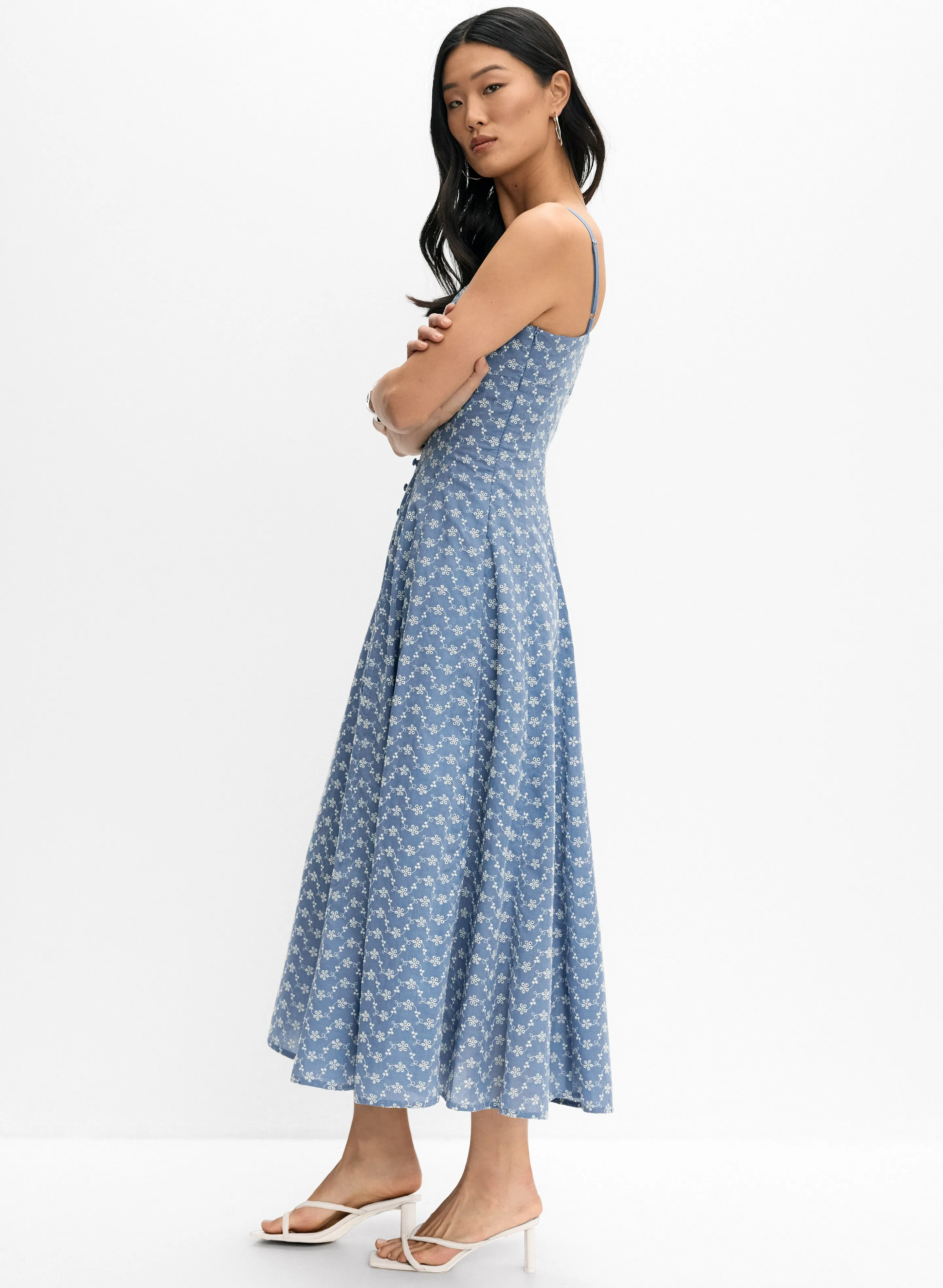 Eyelet Midi Dress sold by Melanie Lyne product image thumbnail 3
