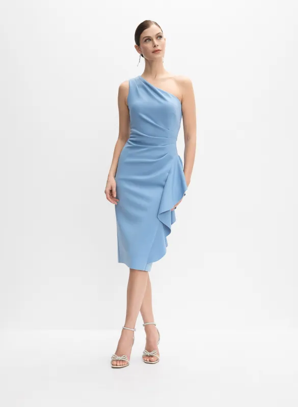 Asymmetric Waterfall Flounce Dress made by Melanie Lyne