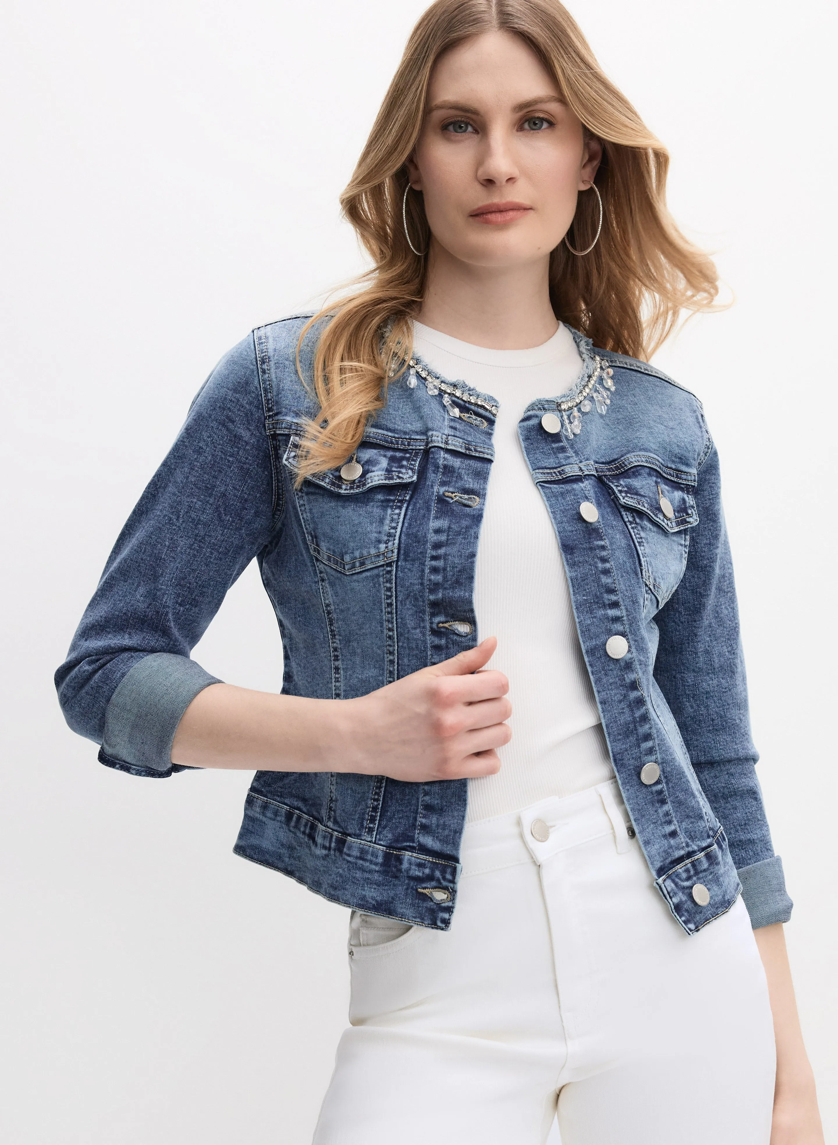 Embellished Jean Jacket sold by Melanie Lyne