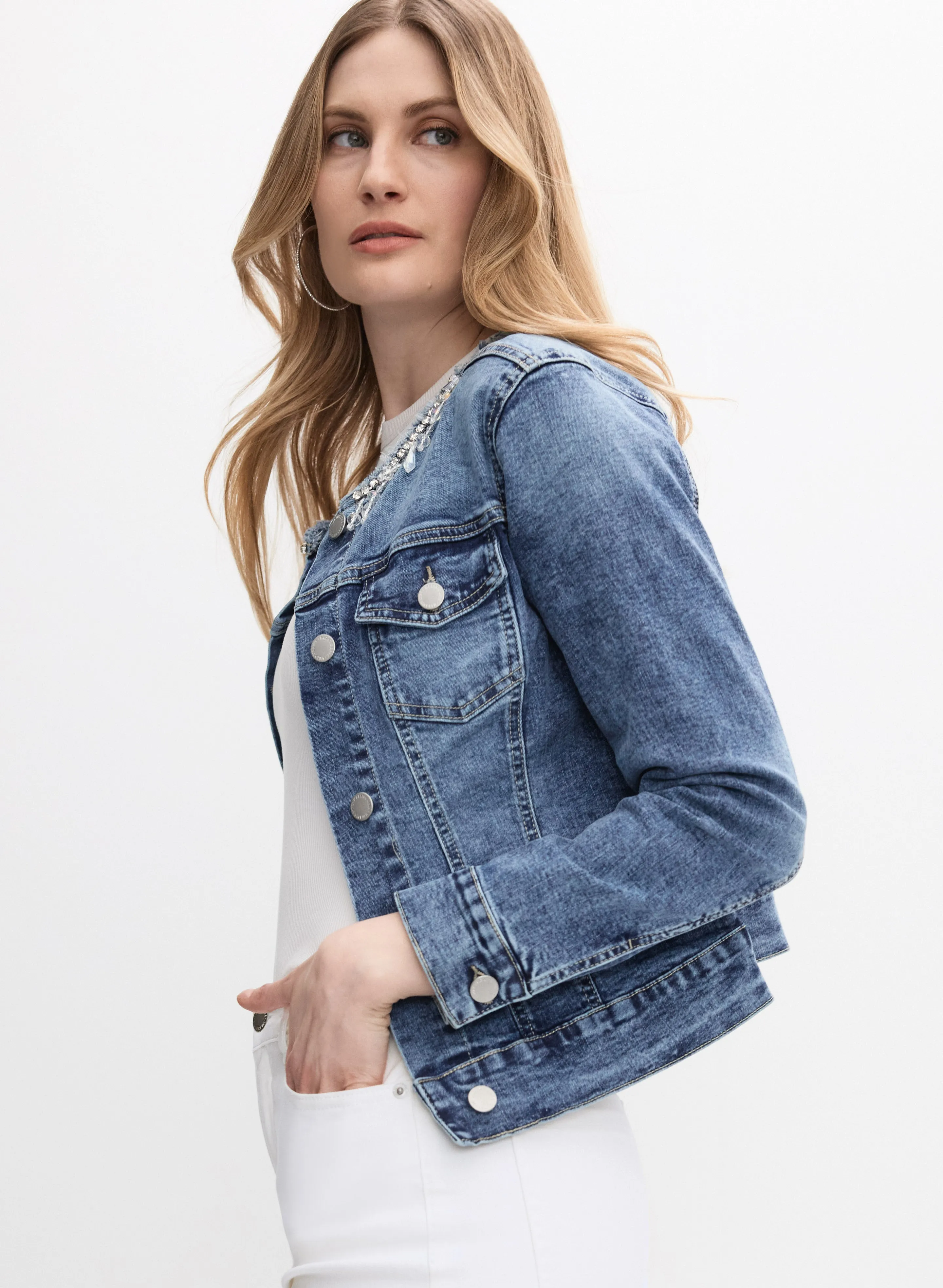 Embellished Jean Jacket sold by Melanie Lyne product image thumbnail 5