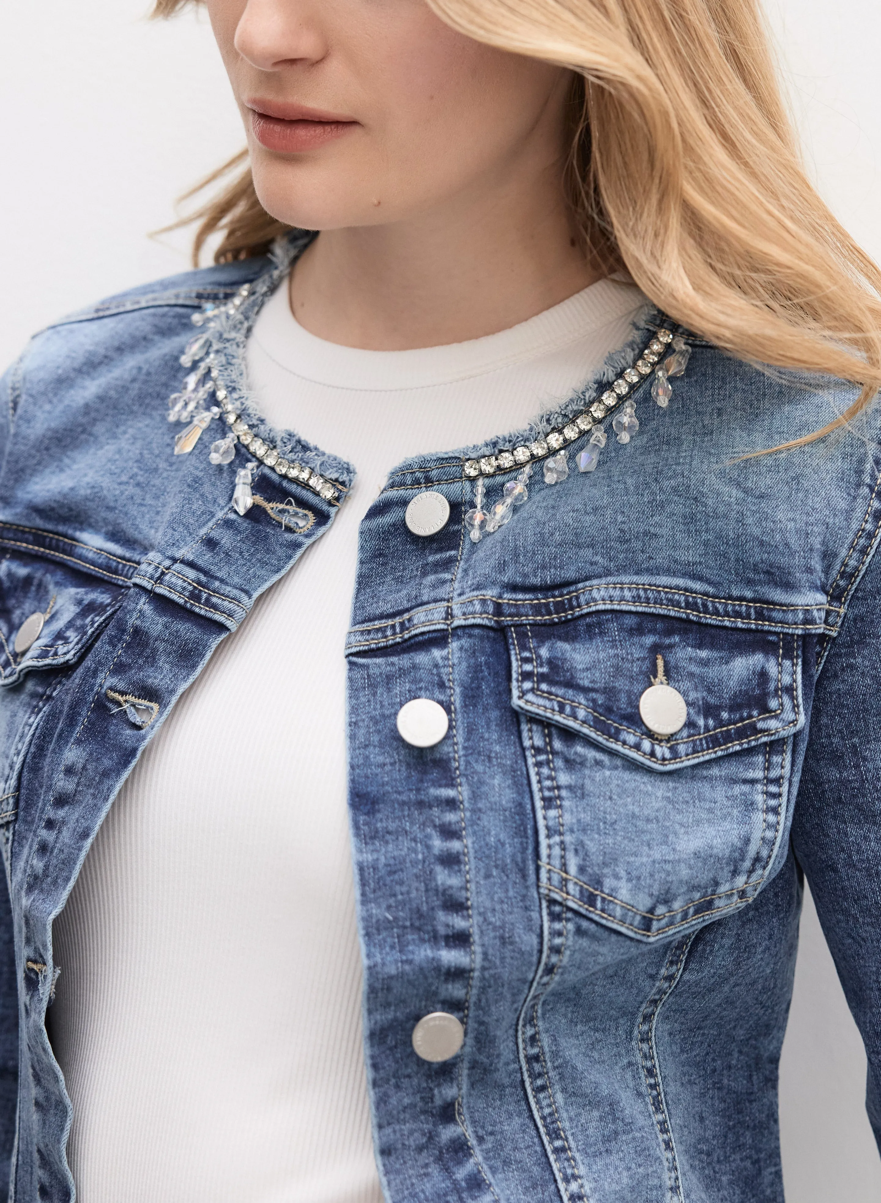 Embellished Jean Jacket sold by Melanie Lyne product image thumbnail 2