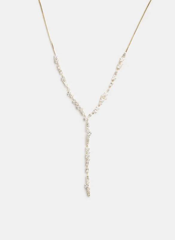 Crystal Y Necklace made by Melanie Lyne