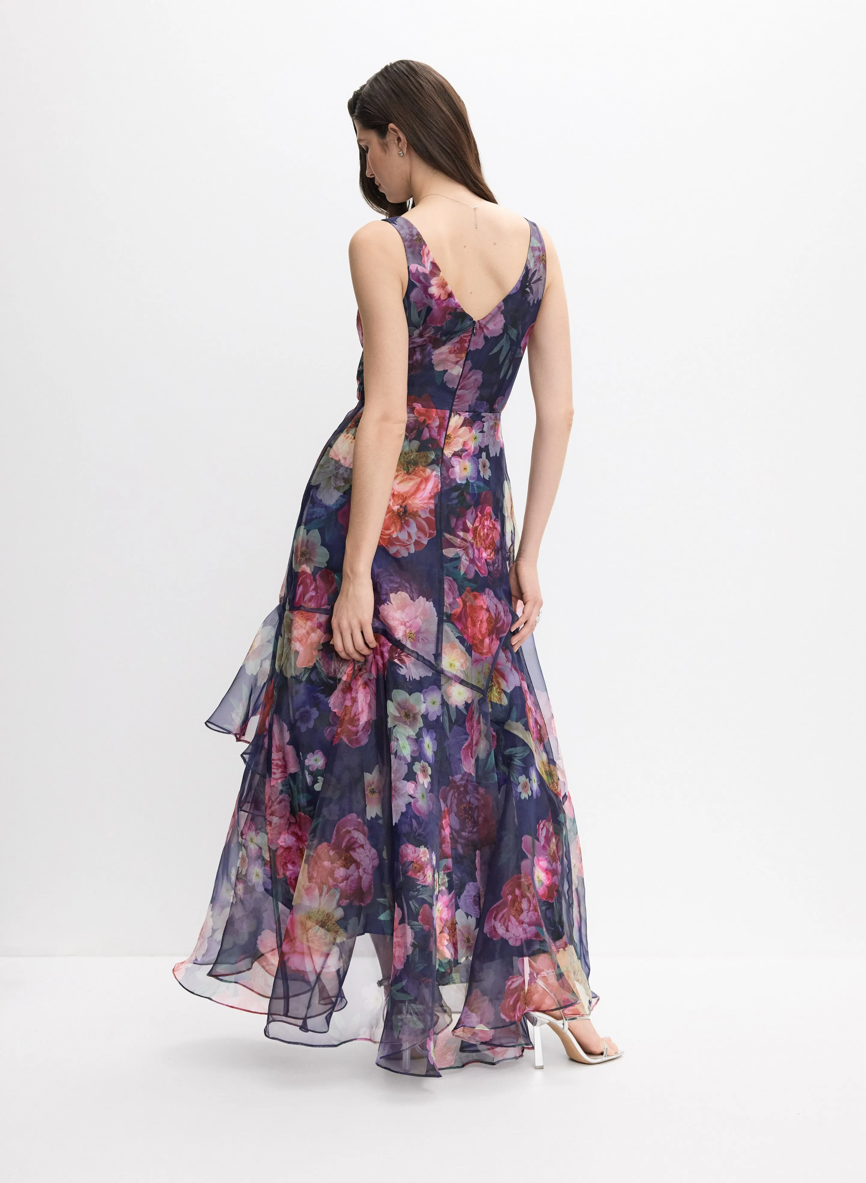 Tiered Floral Organza Dress sold by Melanie Lyne product image thumbnail 3