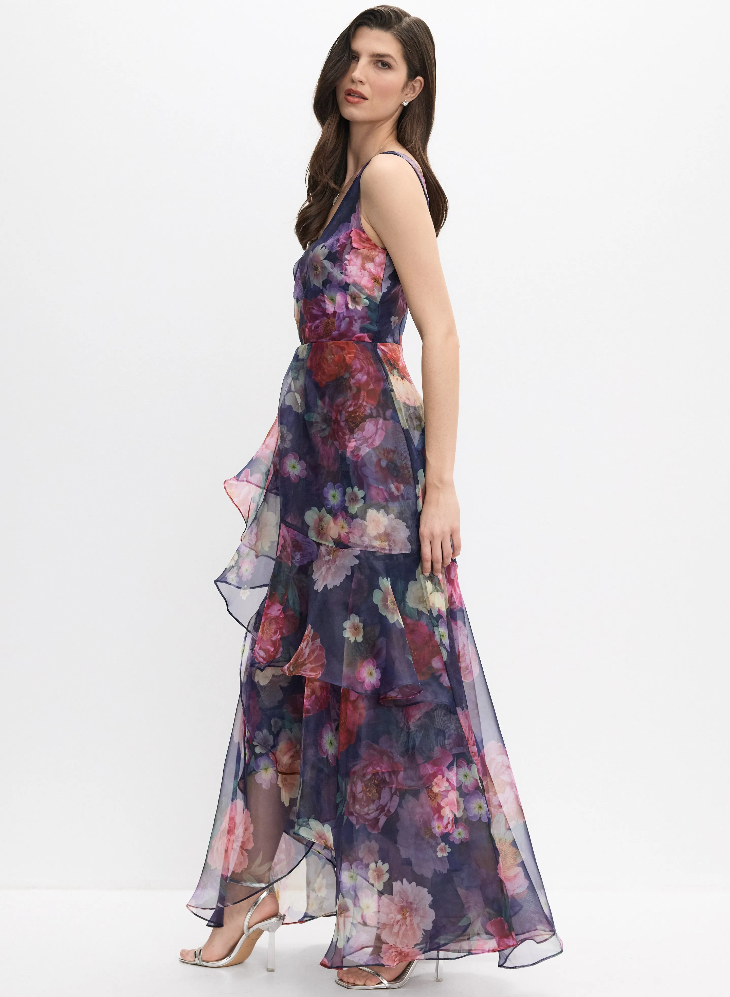Tiered Floral Organza Dress sold by Melanie Lyne product image thumbnail 2