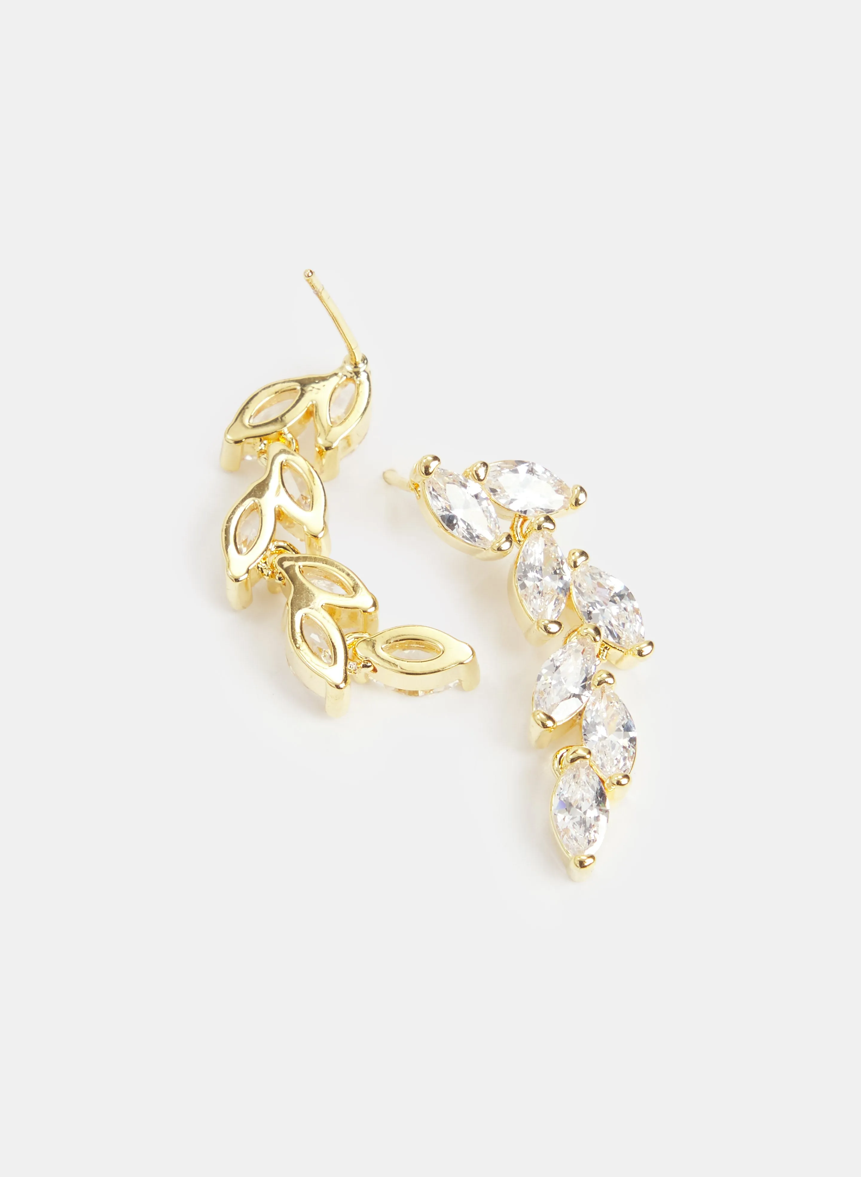 Linear Leaf Earrings sold by Melanie Lyne product image thumbnail 2